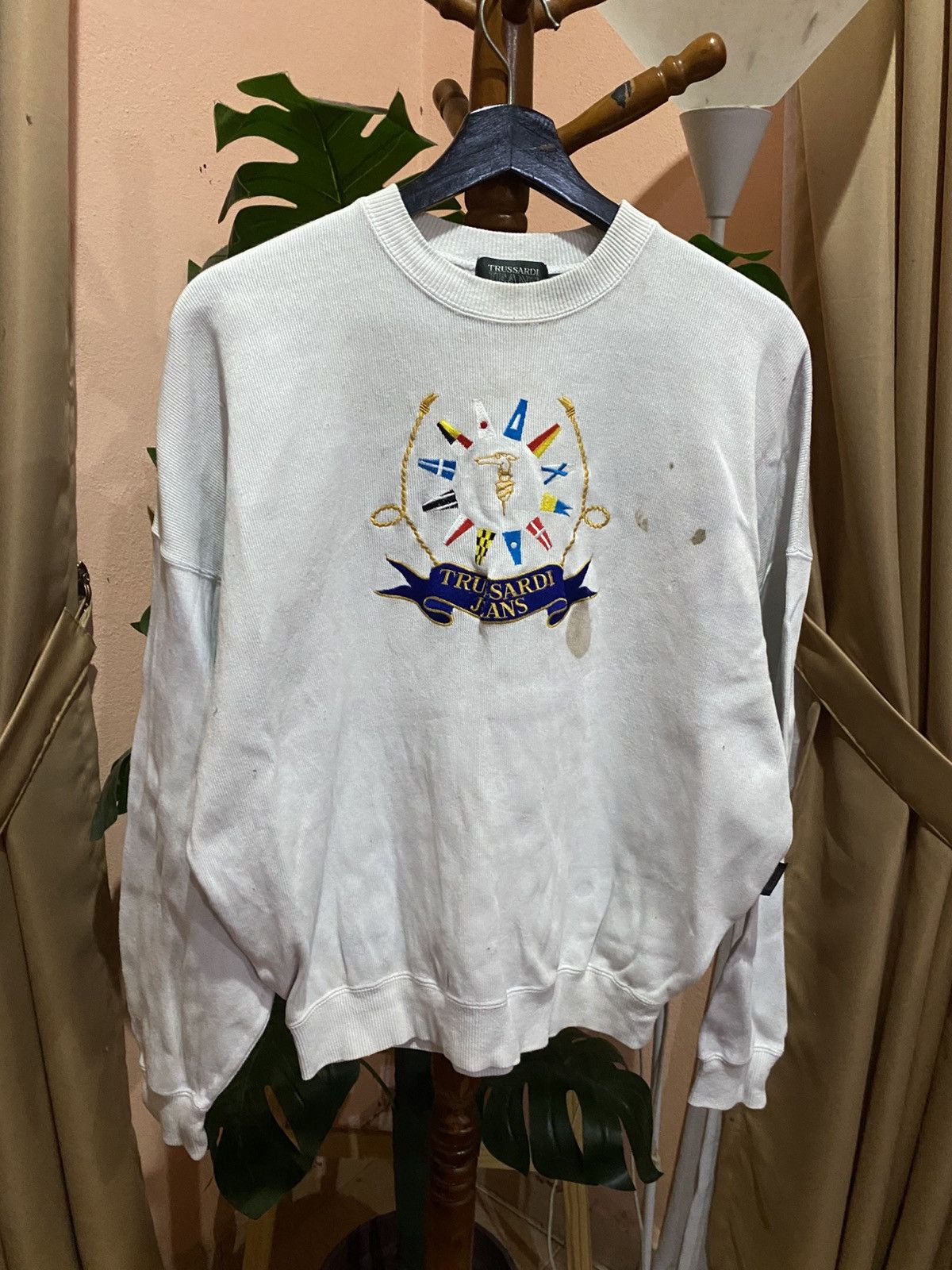Trussardi Vintage Trussardi Jeans Embroidered Nautical Sweatshirt Size US S / EU 44-46 / 1 - 5 Thumbnail