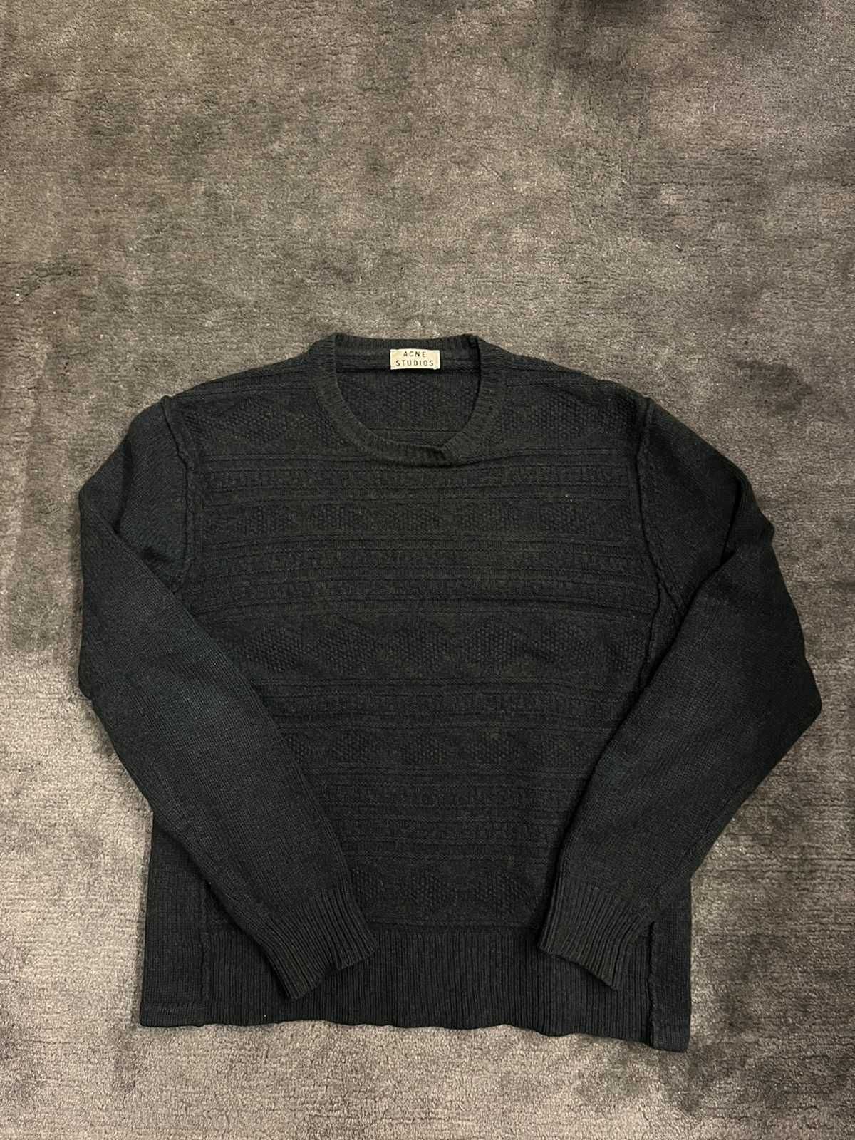 Acne Studios Archive Acne Studios Dark Green Wool Sweater Size L Size US L / EU 52-54 / 3 - 1 Thumbnail
