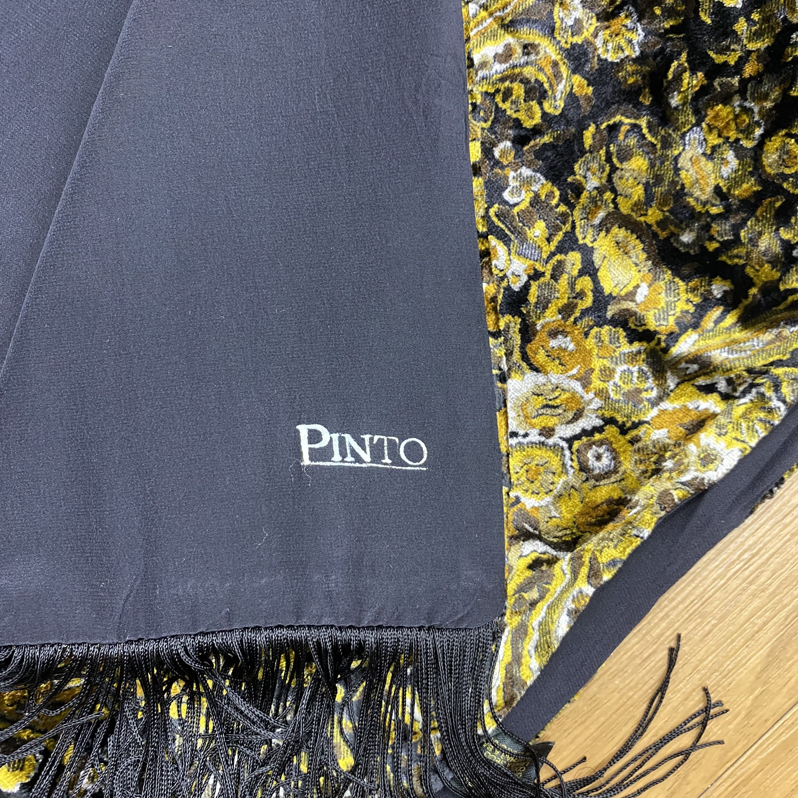 Designer × Vintage Vintage 90s Pinto Floral Silk Scarf Muffler SSC359 Size ONE SIZE - 4 Thumbnail