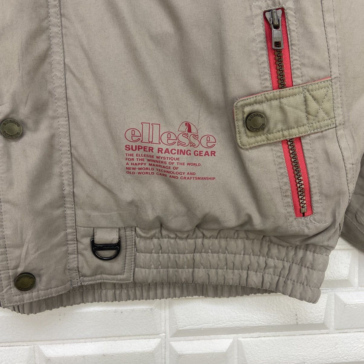 Ellesse Vintage Elesse Super Racing Gear Perugia-Italy Motorsport Size US L / EU 52-54 / 3 - 3 Thumbnail