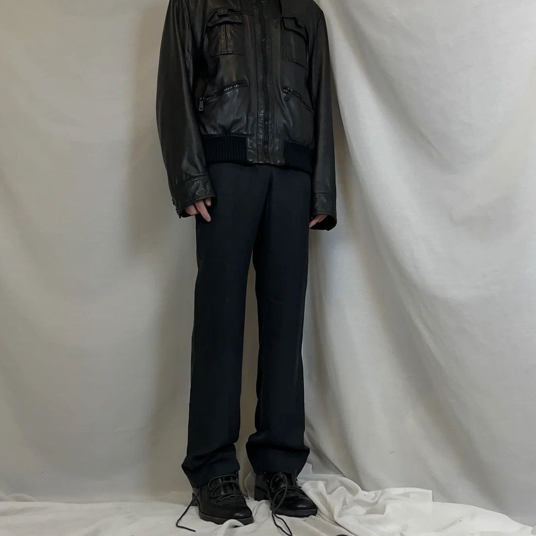 Maison Margiela Maison Martin Margiela Straight Silk Work Trousers - SS12 Size US 29 - 2 Thumbnail