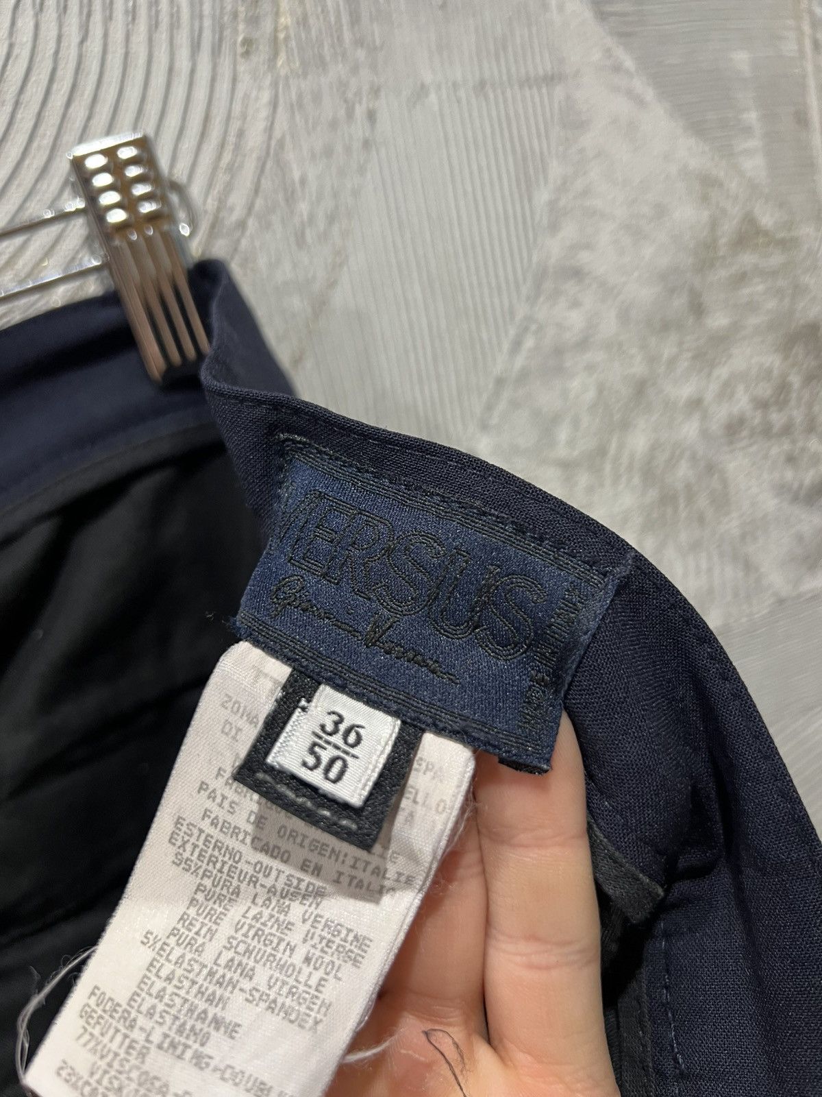 Versace × Versus Versace × Vintage Vintage 90’s classic wool pants Versus Gianni Versace Size US 36 / EU 52 - 6 Thumbnail