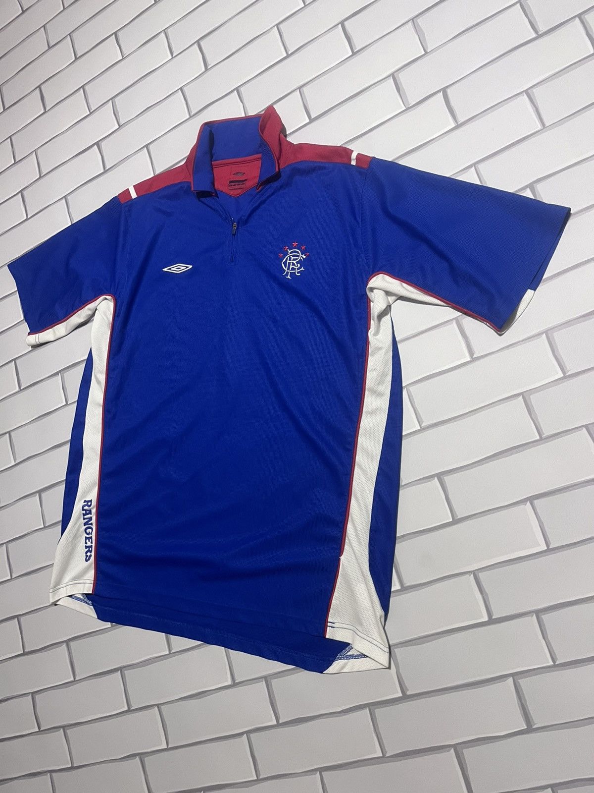 Umbro Rangers zip 1/4 zip Umbro T-shirt Size US XXL / EU 58 / 5 - 1 Thumbnail