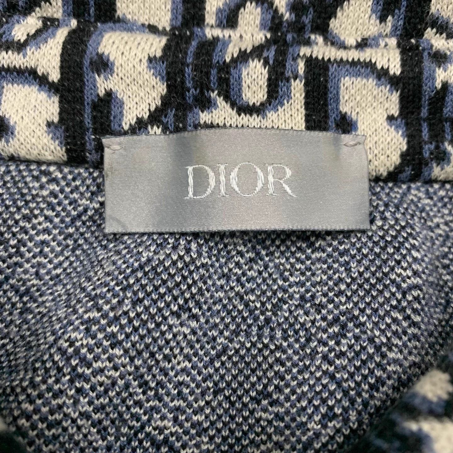 Dior Dior All-Over Monogram Knit Shirt Jacket L 95% New Size US L / EU 52-54 / 3 - 6 Thumbnail