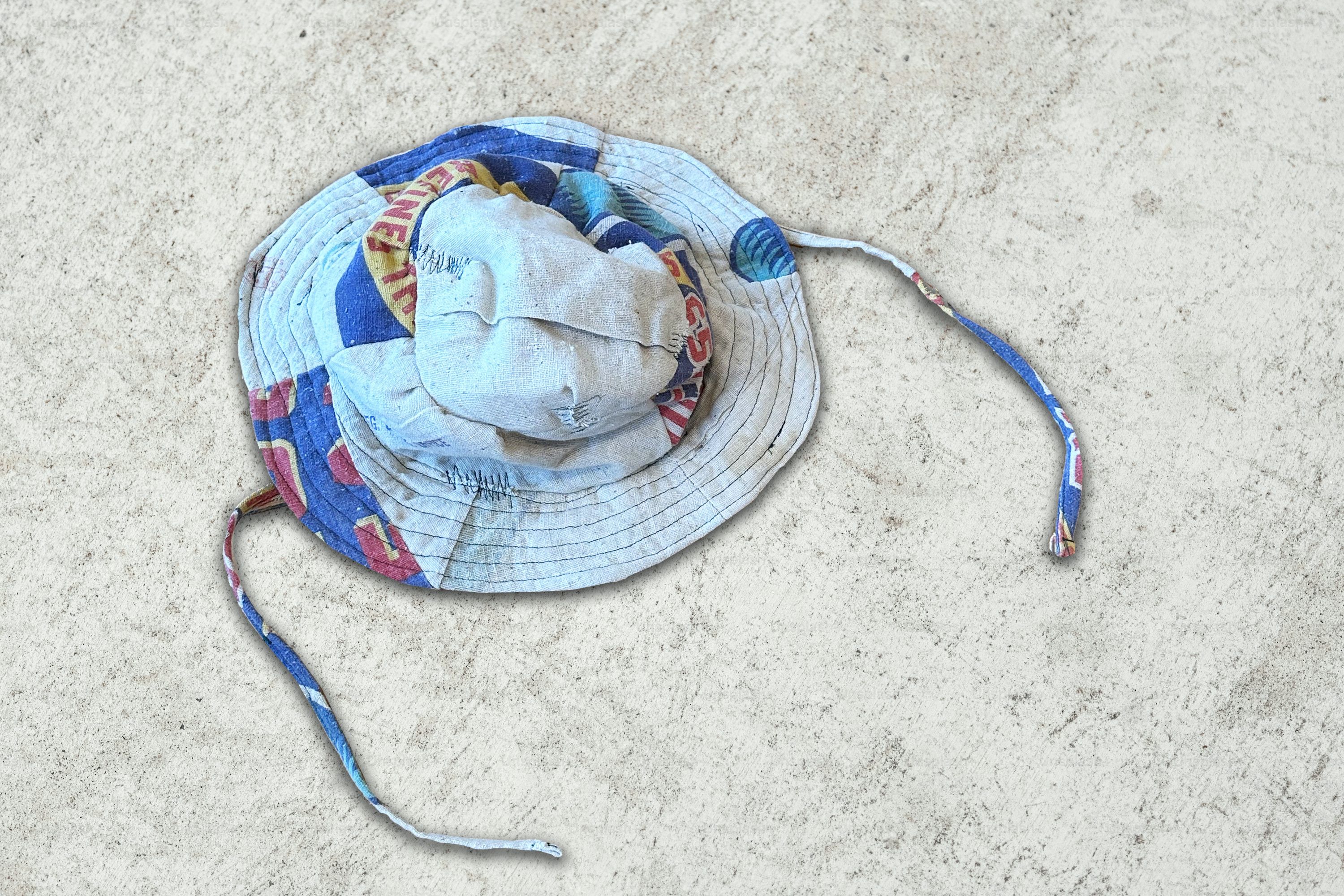 Vintage Vintage Cut Sew Feed Sack Boonie Hat Size ONE SIZE - 1 Thumbnail