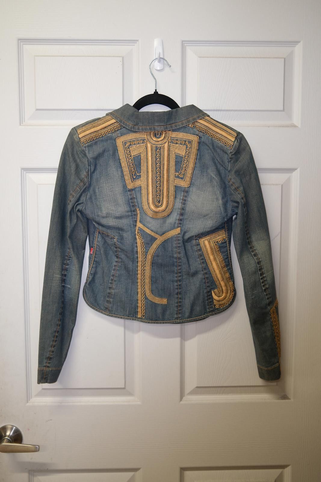 Christian Lacroix 00's Christian Lacroix Jeans Cropped Denim Blazer Size XS / US 0-2 / IT 36-38 - 4 Thumbnail