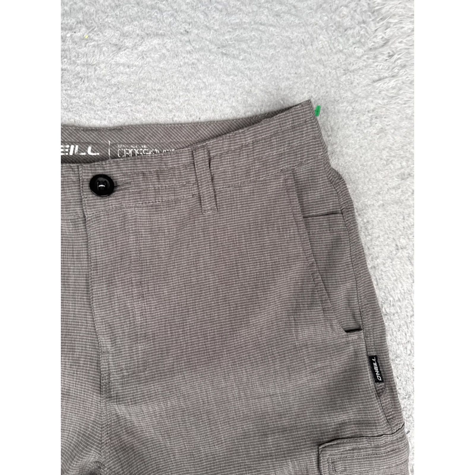 O'Neill O'Neill Mens Cargo Shorts 30 Gray Crossover Hybrid Quick Dry 9 Inseam Casual Cargo Pocket Shorts Regular Fit Men Mens High-Quality Outdoor Style Size US 30 / EU 46 - 5 Thumbnail
