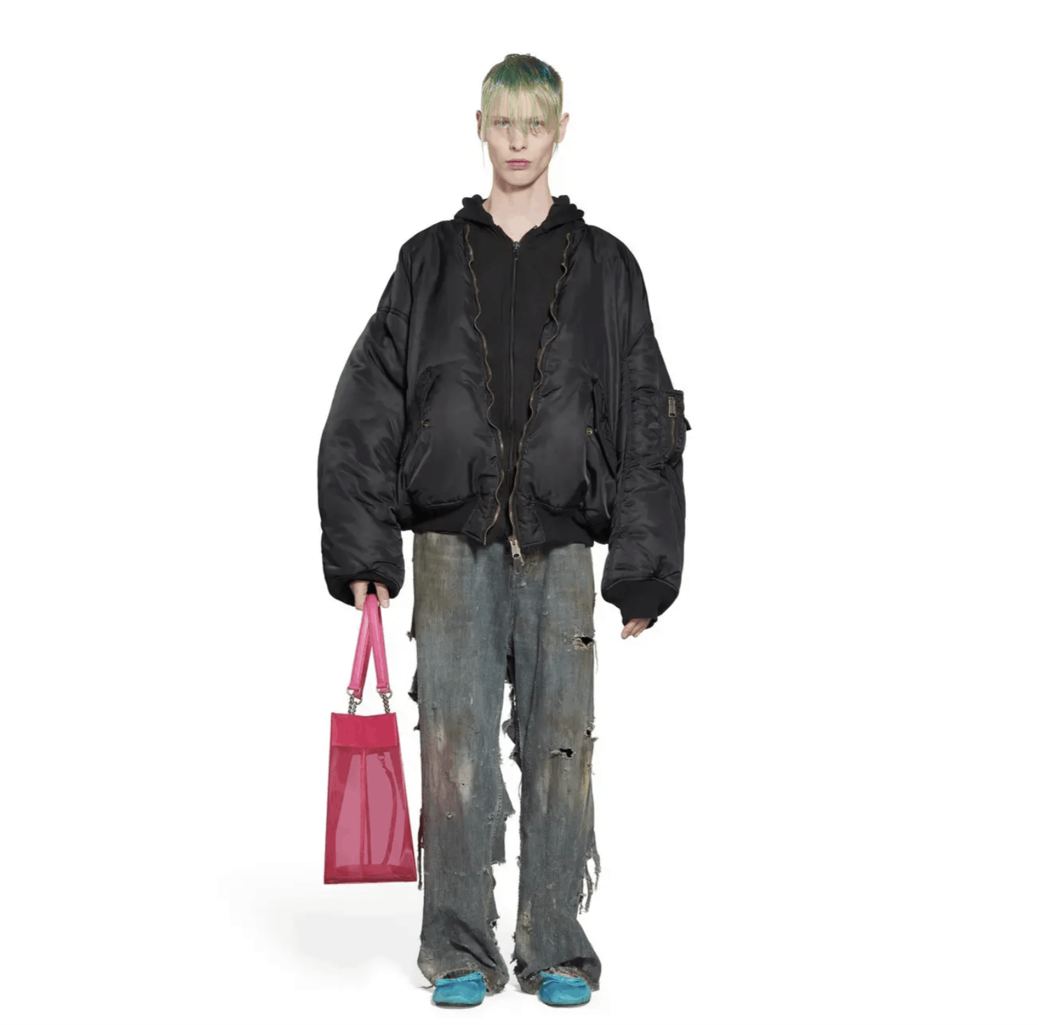 Balenciaga Balenciaga 23SS Mud Collection All in Bomber Jacket Size US S / EU 44-46 / 1 - 17 Thumbnail