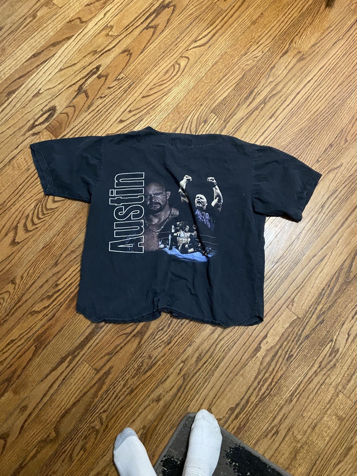 Vintage × WWF Vintage Wwf stone cold Steve Austin jersey Size US L / EU 52-54 / 3 - 1 Thumbnail