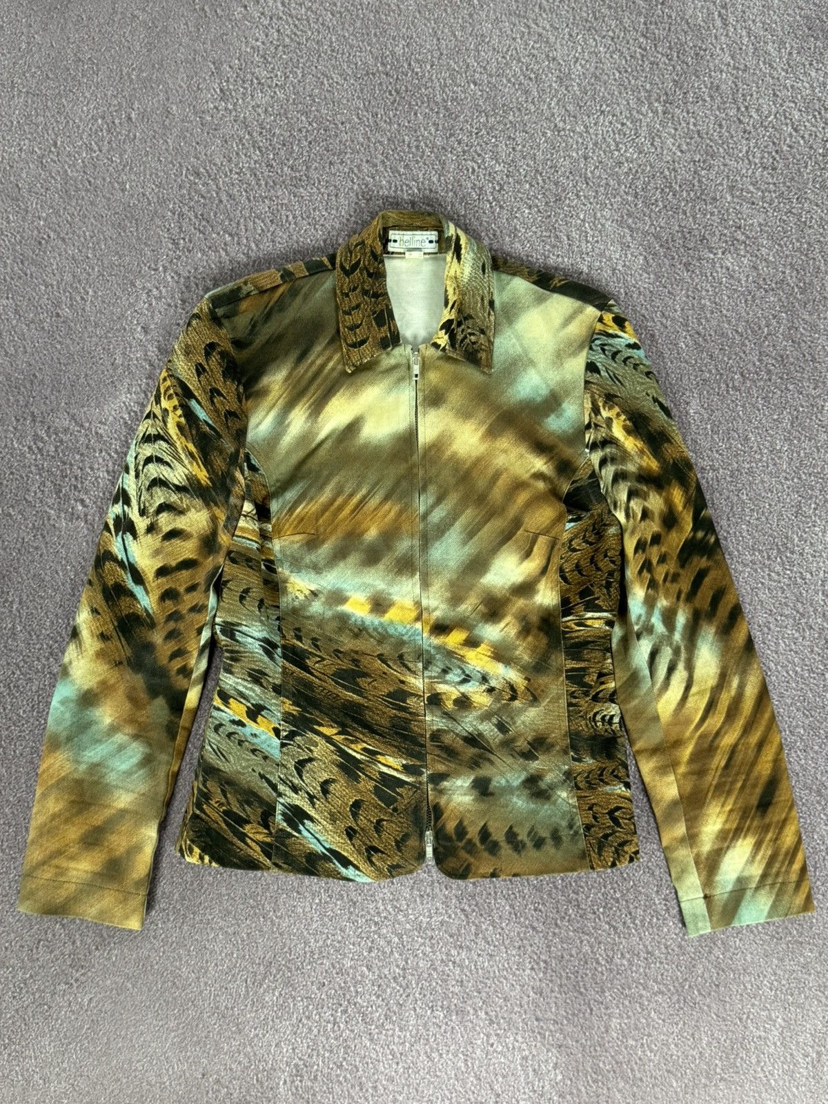 Hysteric Glamour 00s Aesthetic Coloured Overprint Y2K Zip-Up Jakcet Size M / US 6-8 / IT 42-44 - 3 Thumbnail