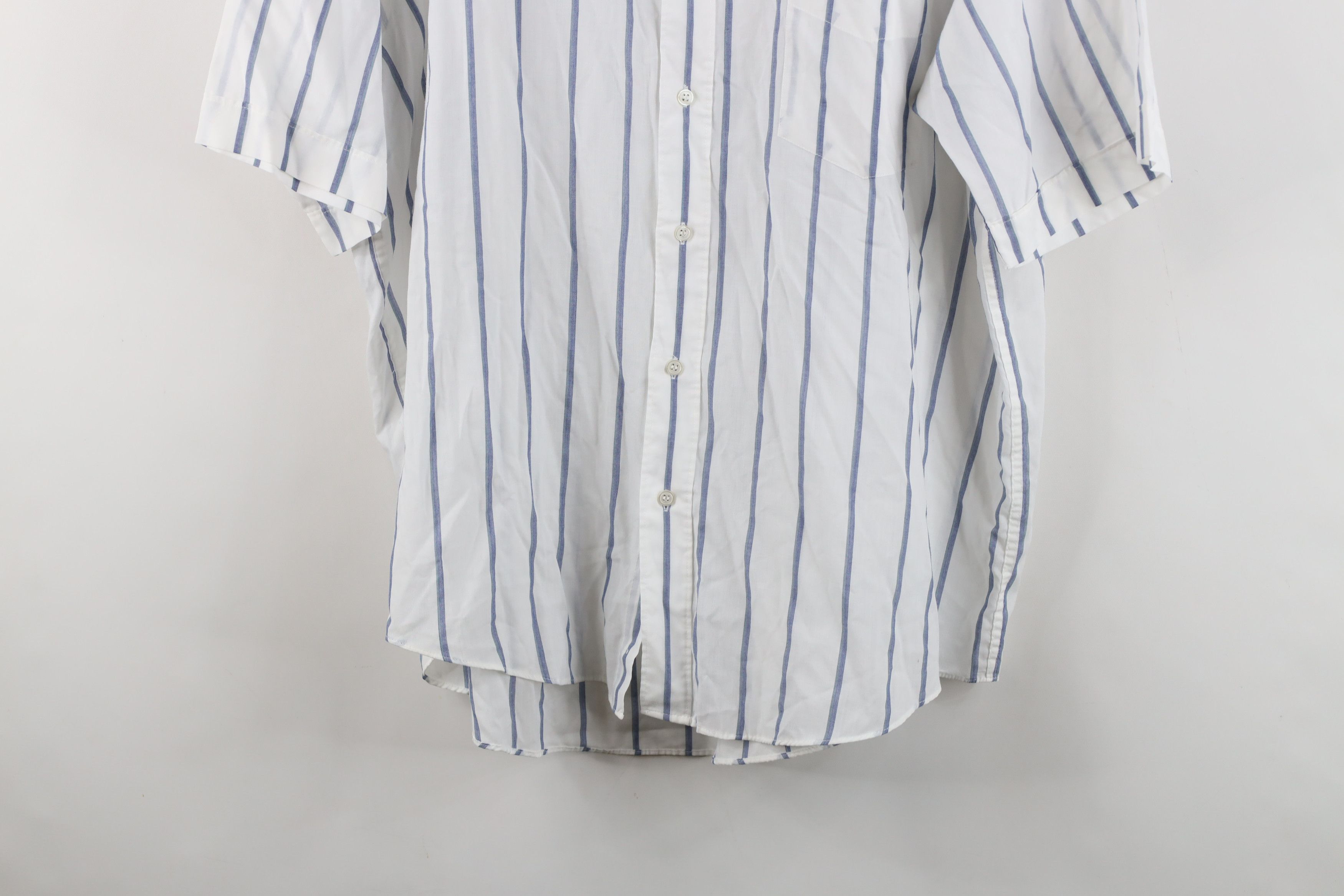 Vintage Vintage 80s 90s Streetwear Needle Striped Button Shirt Size US M / EU 48-50 / 2 - 3 Thumbnail