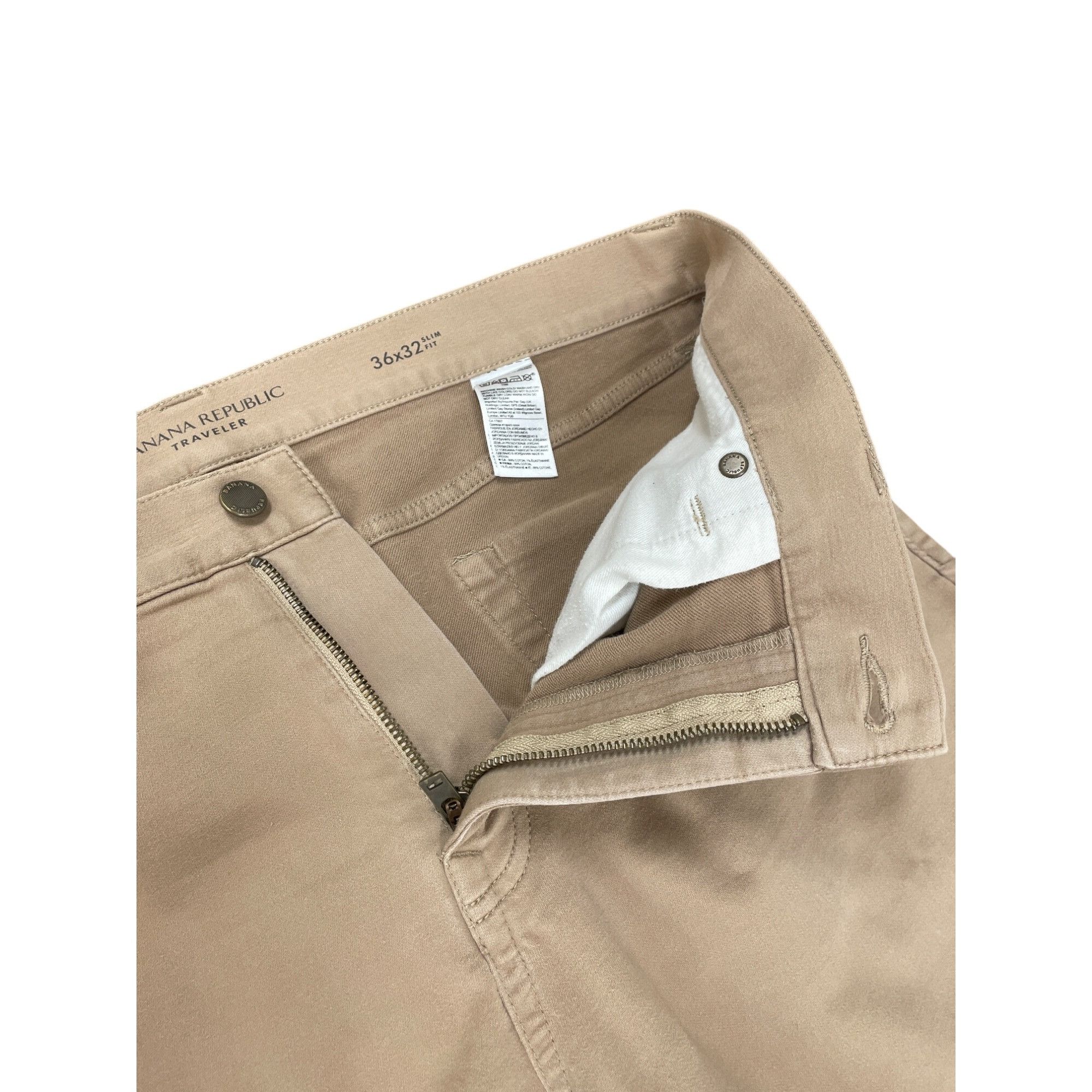 Banana Republic Banana Republic Mens Slim Fit Traveler Jeans Tan 36x32 SKU 8 Size US 36 / EU 52 - 5 Thumbnail