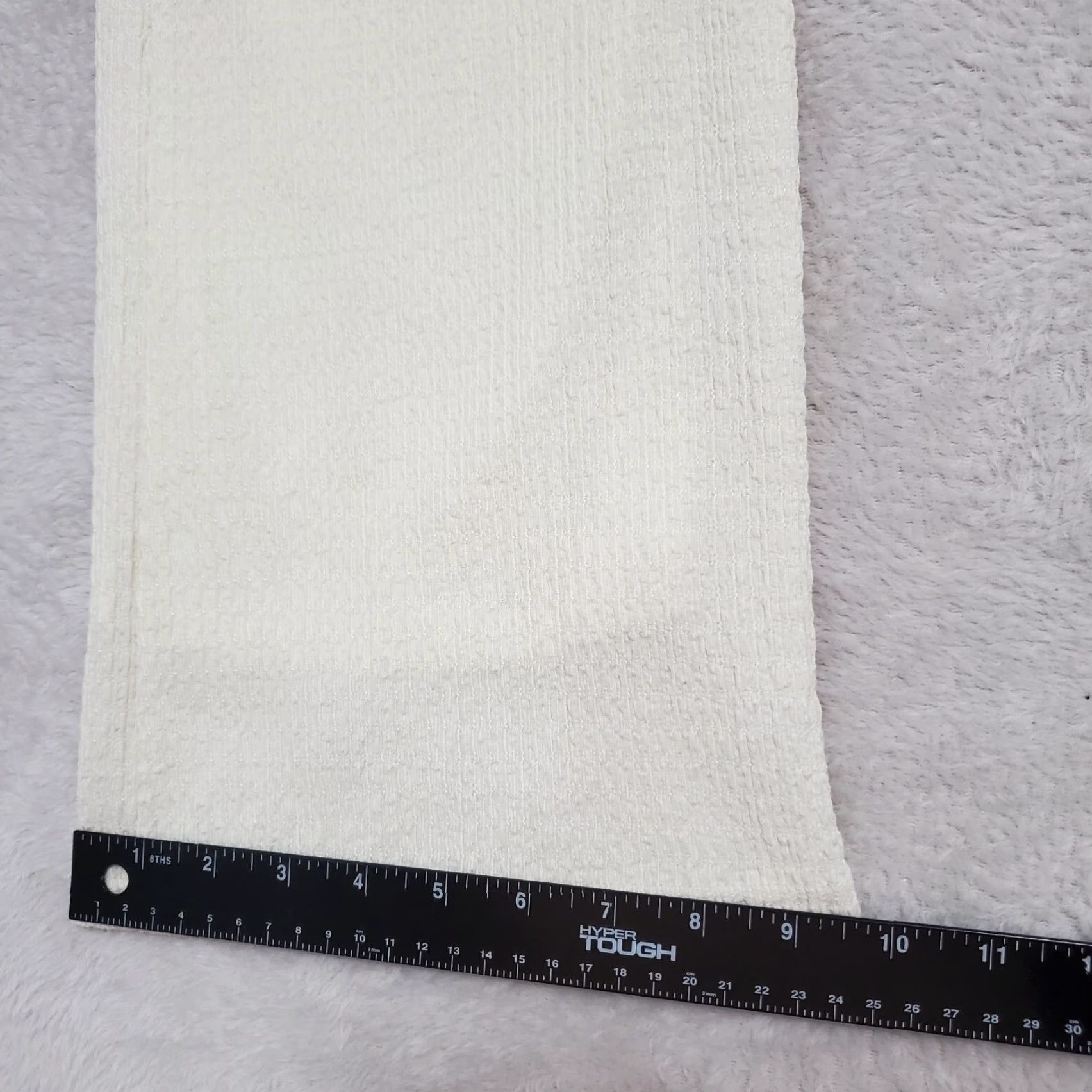 Vintage Pretty Garbage Pants Women S Ivory Crinkle HIgh Rise Pull On Lined Stretch Flaw Size 28" / US 6 / IT 42 - 7 Thumbnail