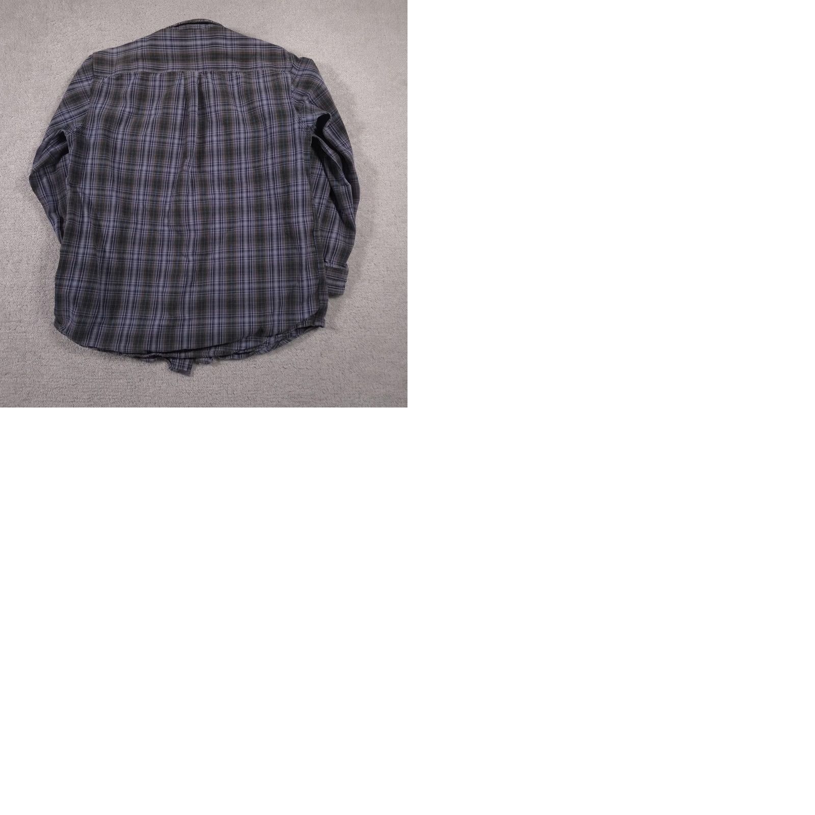 Carhartt VINTAGE Carhartt Shirt Mens Large Blue Gray Plaid Flannel Workwear Distressed Paint Size US L / EU 52-54 / 3 - 10 Thumbnail