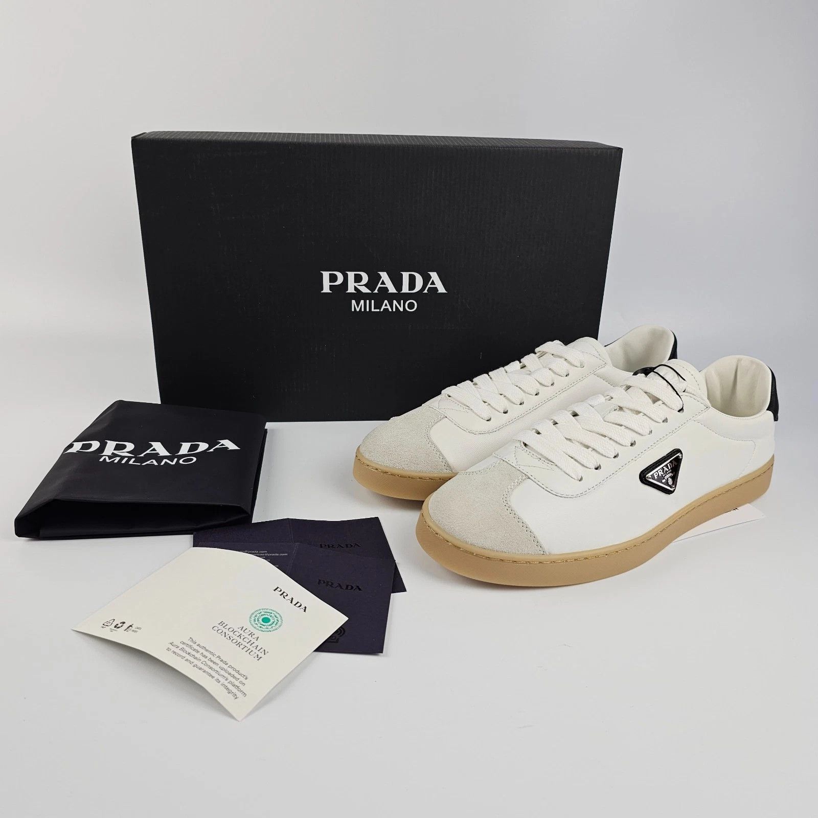 Prada PRADA Lane White Sneakers New & Authentic Size US 10 / EU 43 - 7 Thumbnail