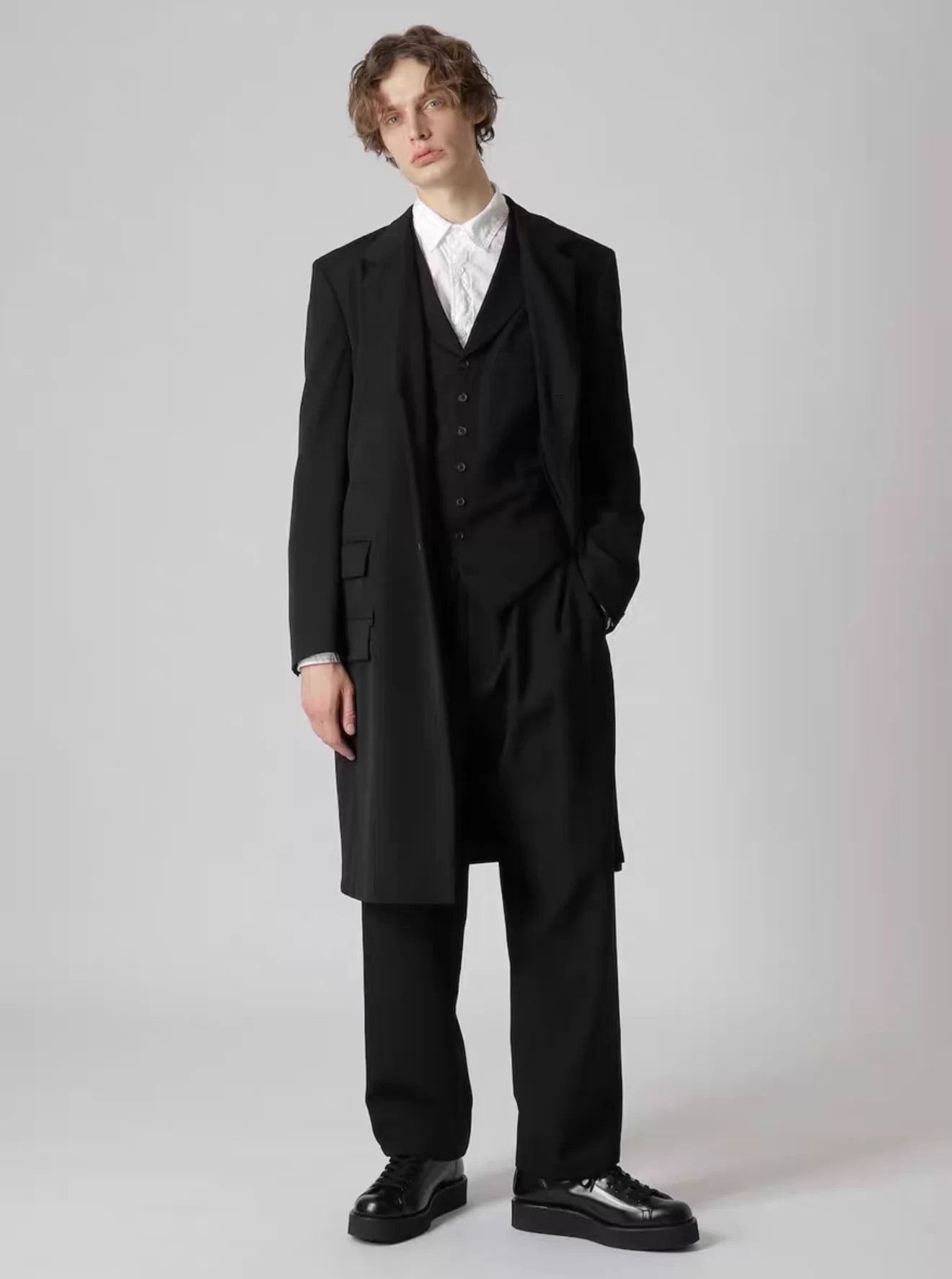Yohji Yamamoto Yohji Yamamoto Regulation 25SS DR.JKT 140's Wool Gabardine Size US M / EU 48-50 / 2 - 2 Thumbnail