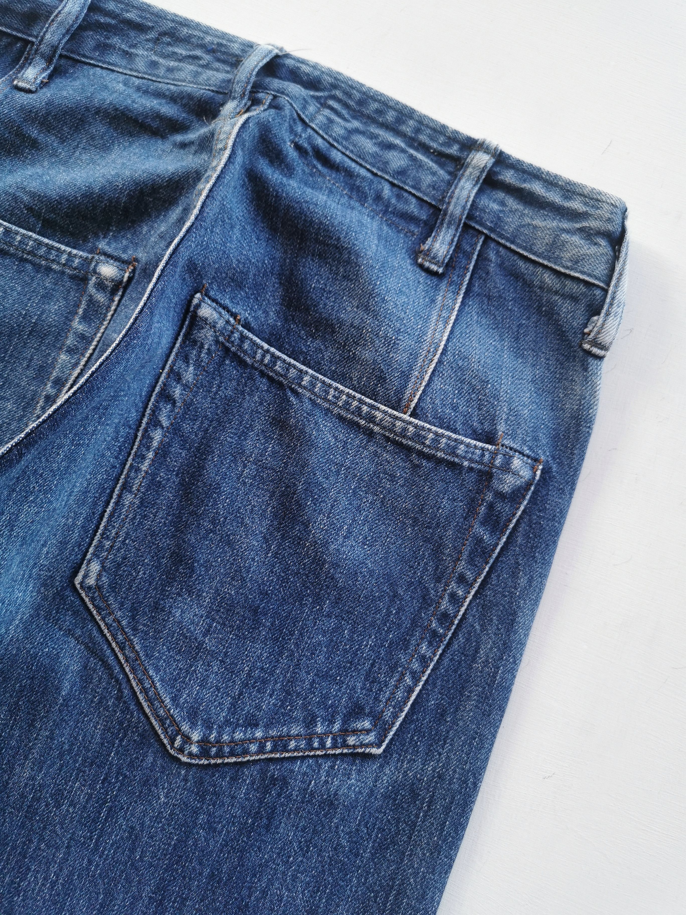 Margaret Howell MHL Canton Overalls Worker Selvedge Denim Size US 27 - 4 Thumbnail