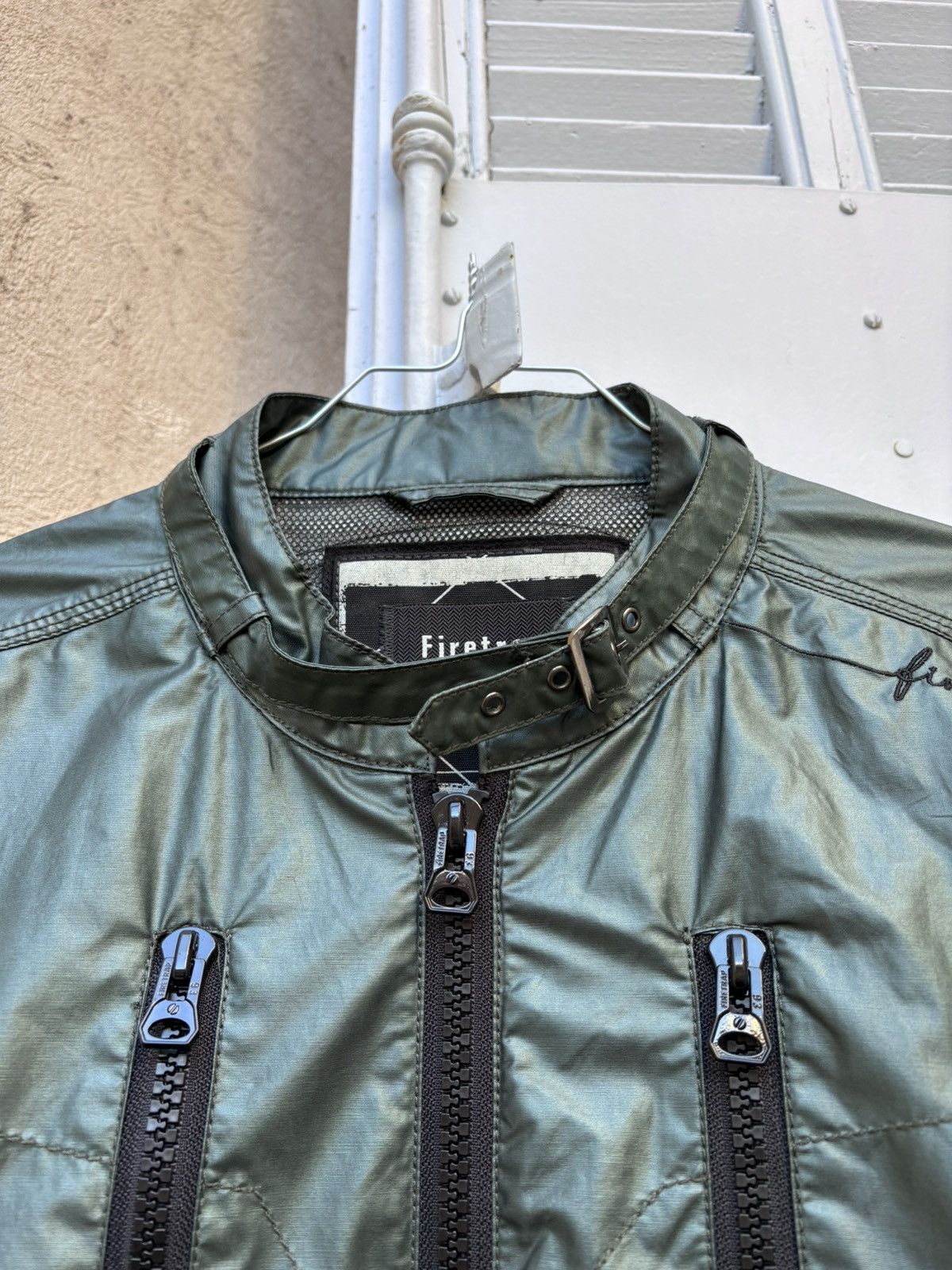 Firetrap 2000s Firetrap Archive Cyber Utility Moto Zip Bomber Jacket Size US L / EU 52-54 / 3 - 8 Thumbnail