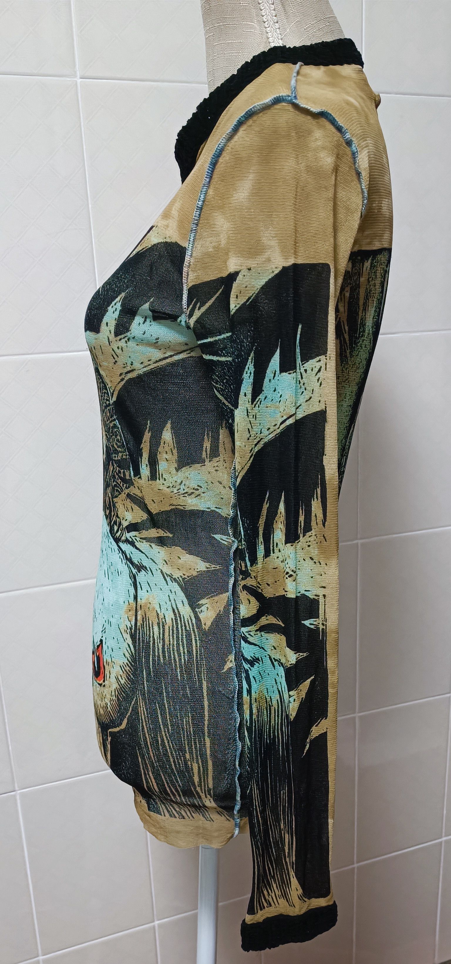 Jean Paul Gaultier 90's - archive - tribal man silhouette mesh top Size M / US 6-8 / IT 42-44 - 16 Thumbnail