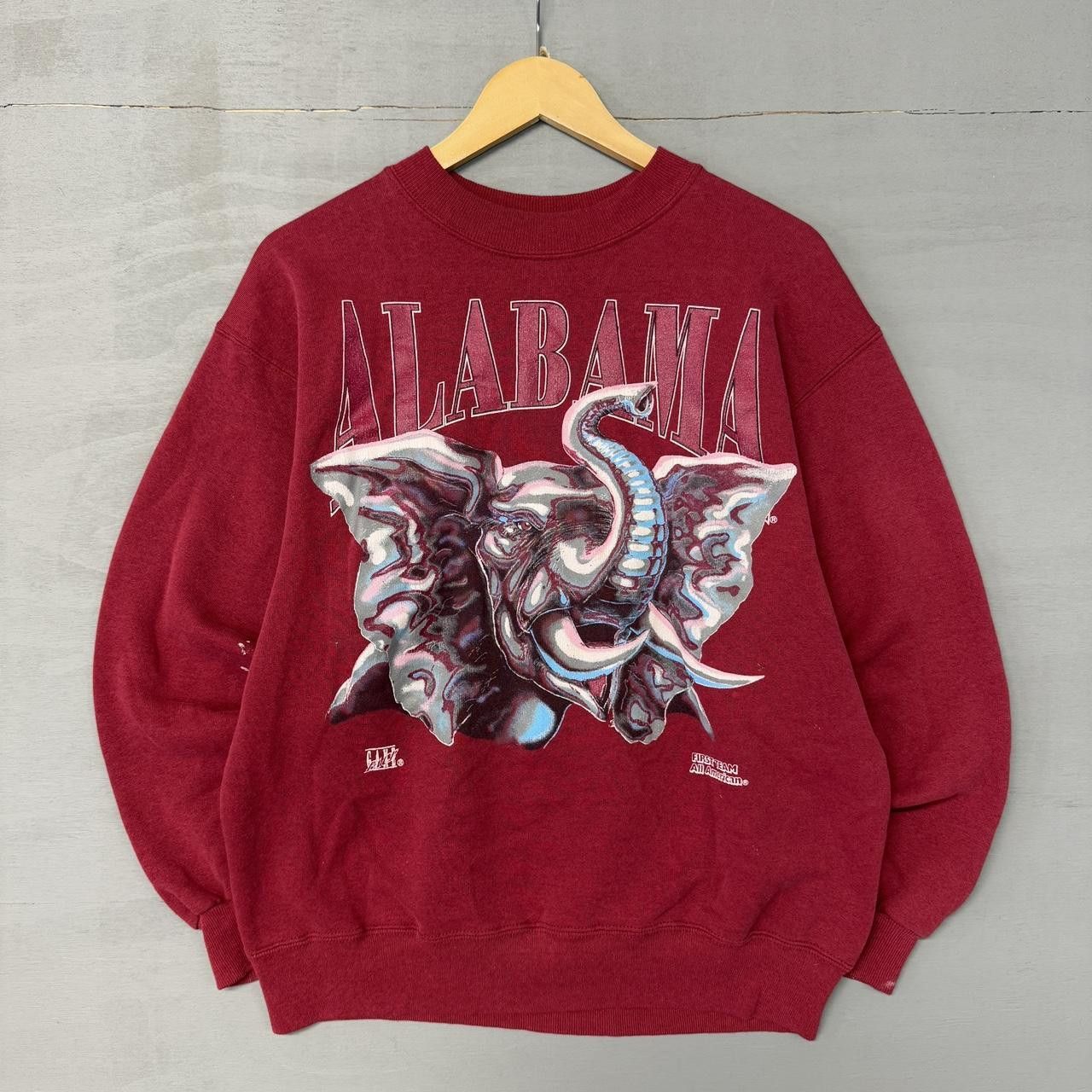 NCAA × Vintage Alabama Crimson Tide First Team American Sweatshirt Large Size US L / EU 52-54 / 3 - 1 Thumbnail