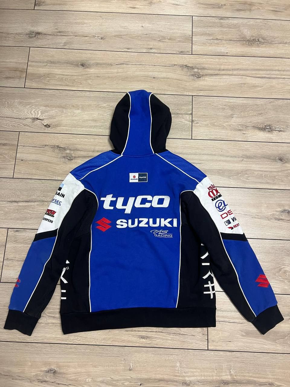Formula 1 Suzuki Team Tyco Vintage Full Zip Hoodie Big Logo Racing Size US L / EU 52-54 / 3 - 1 Thumbnail
