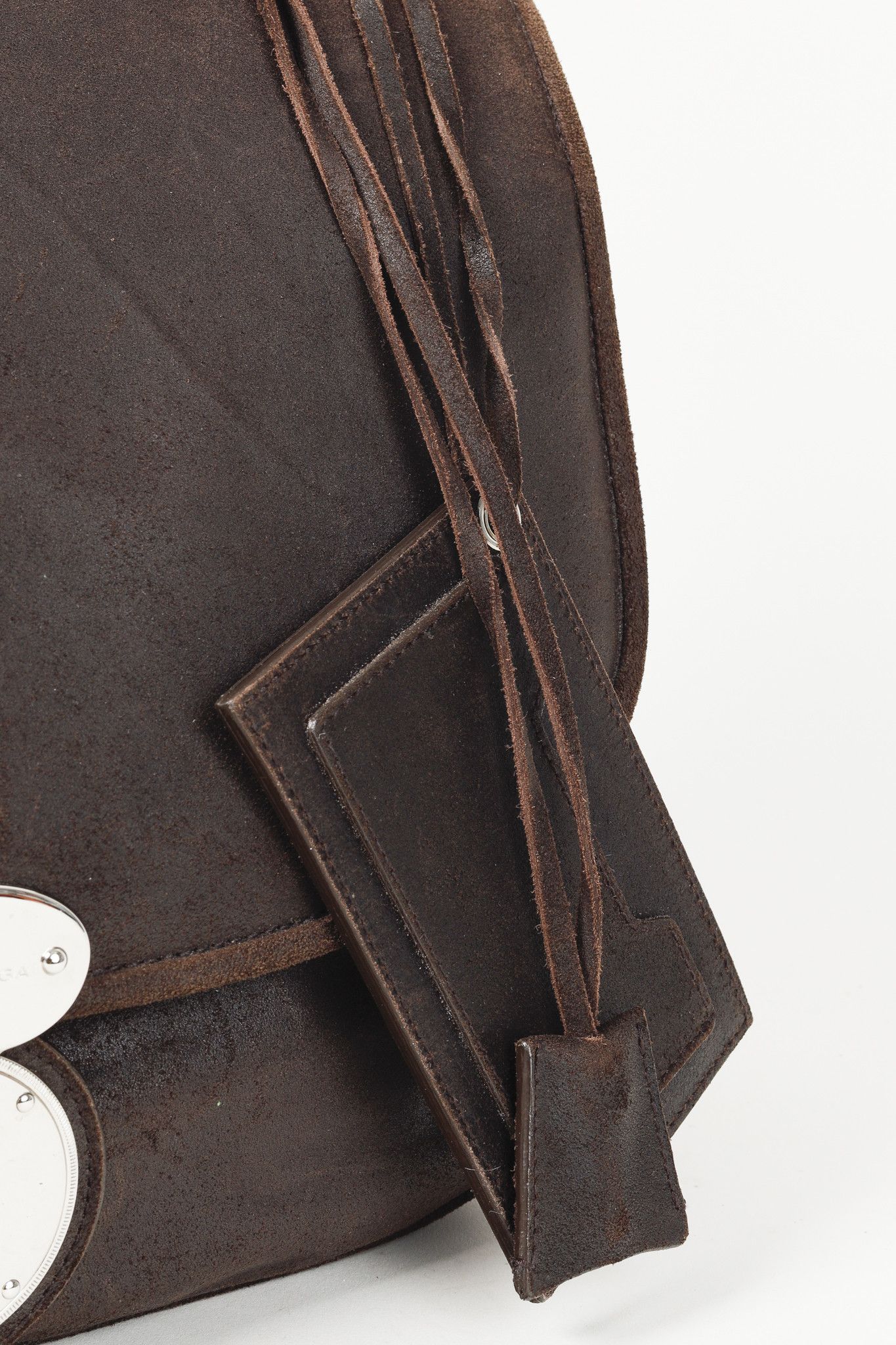 Balenciaga Balenciaga Brown Suede Saddle Work Bag Size ONE SIZE - 9 Thumbnail