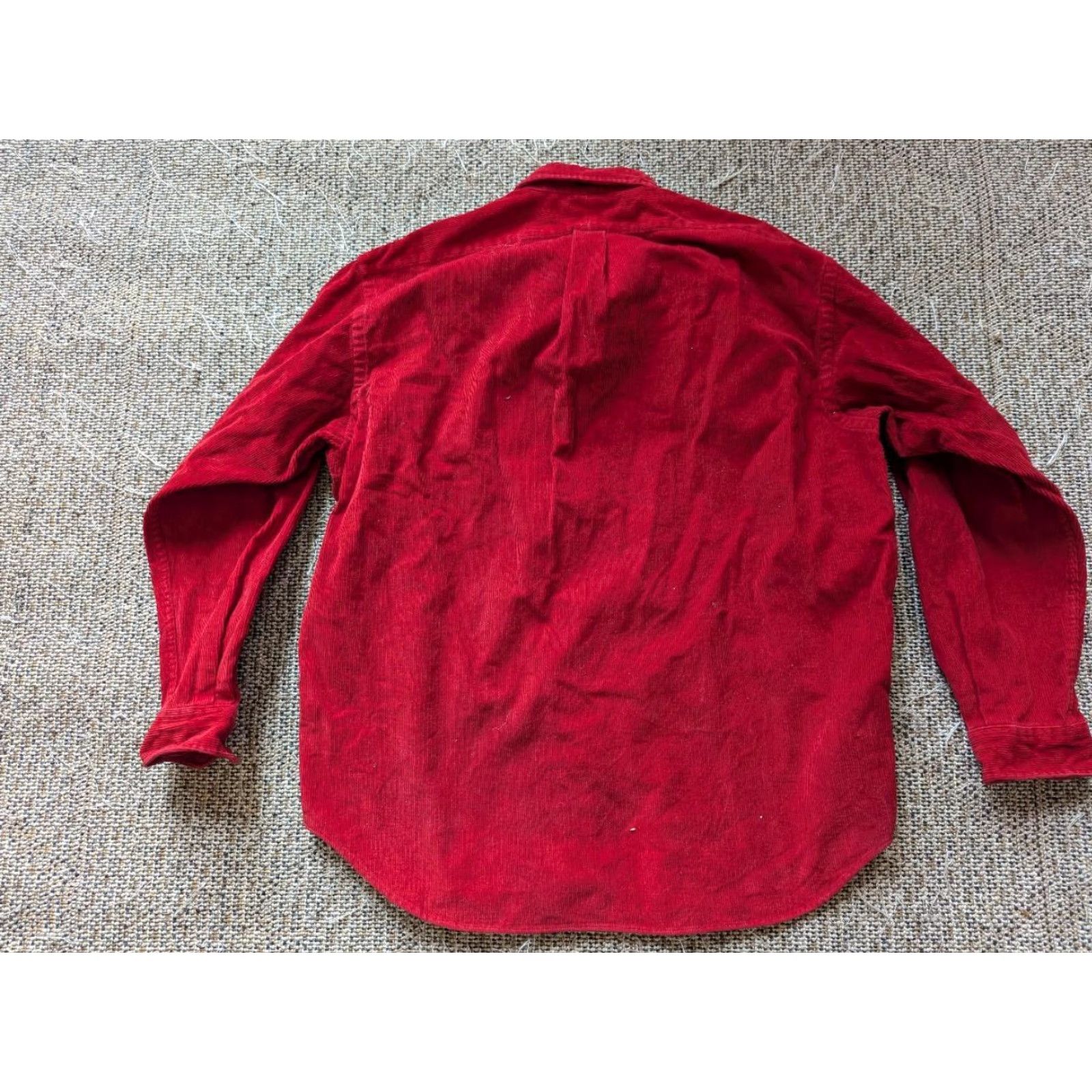 Polo Ralph Lauren VINTAGE POLO by Ralph Lauren Shirt XL Red Corduroy Long Sleeve Mens Size US XL / EU 56 / 4 - 3 Thumbnail