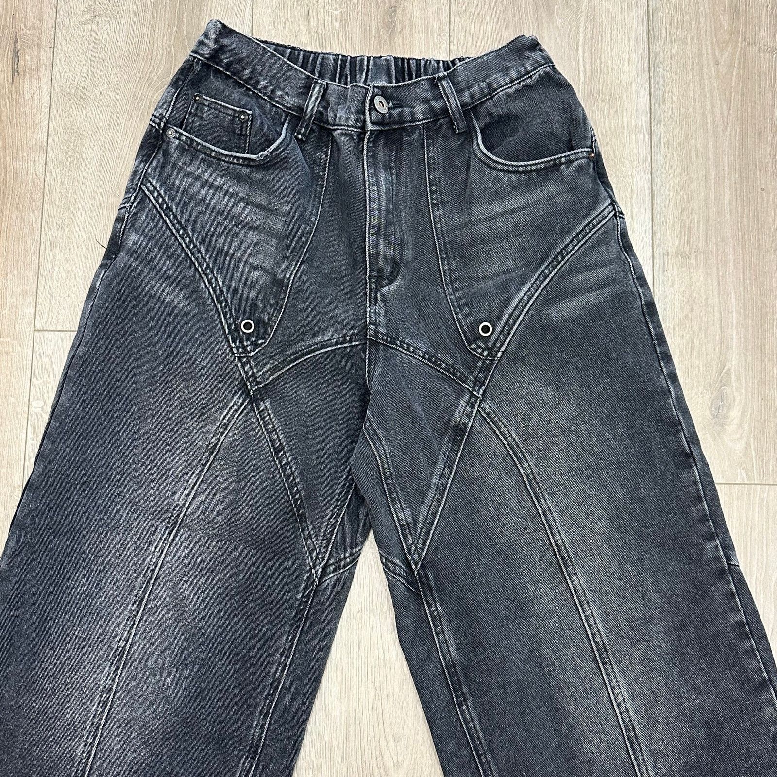 Vintage Y2K baggy denim with metal snaps size XL Real Takai B22 Size US 34 / EU 50 - 2 Thumbnail