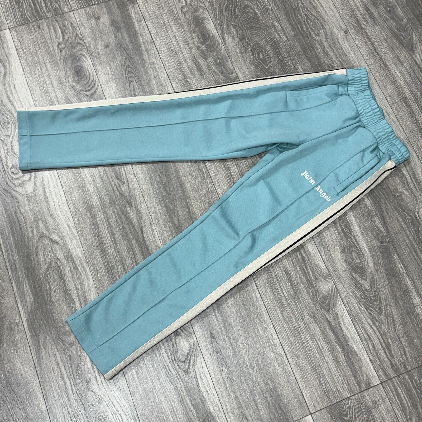Palm Angels Palm Angels Classic Track Pants ' Light Blue Off White ' Size US 31 - 4 Thumbnail