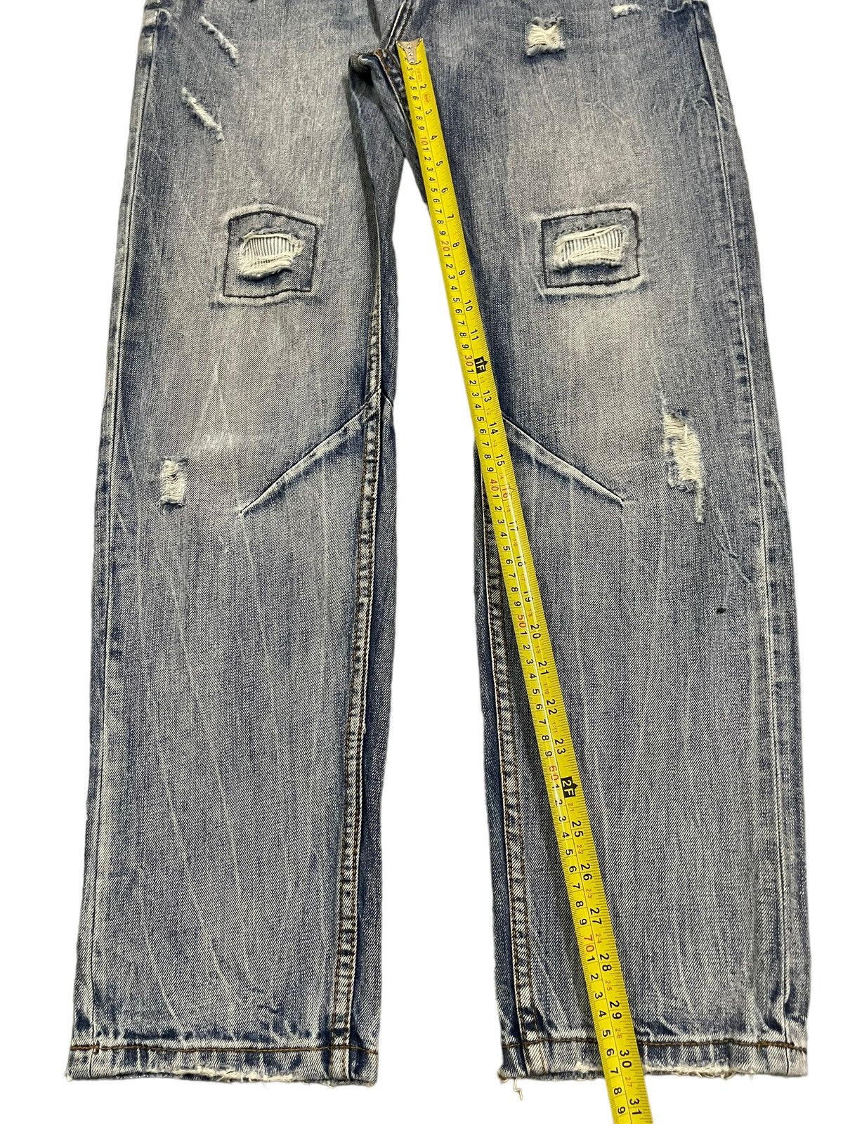 14th Addiction Vintage Japanese Brand Blue Wash Distressed Style Jeans Size US 34 / EU 50 - 11 Thumbnail