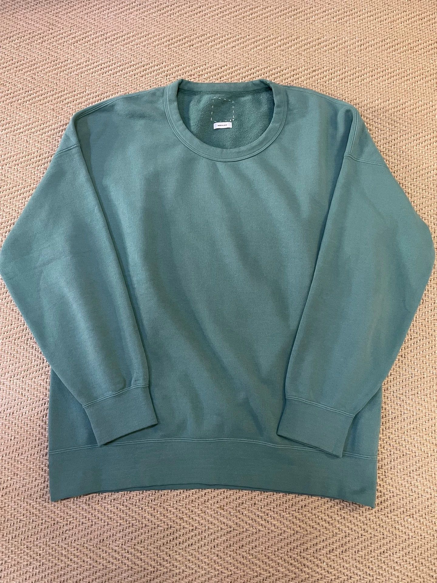Visvim VISVIM Jumbo Crewneck Avocado Green Size 3 Like New Size US L / EU 52-54 / 3 - 1 Thumbnail