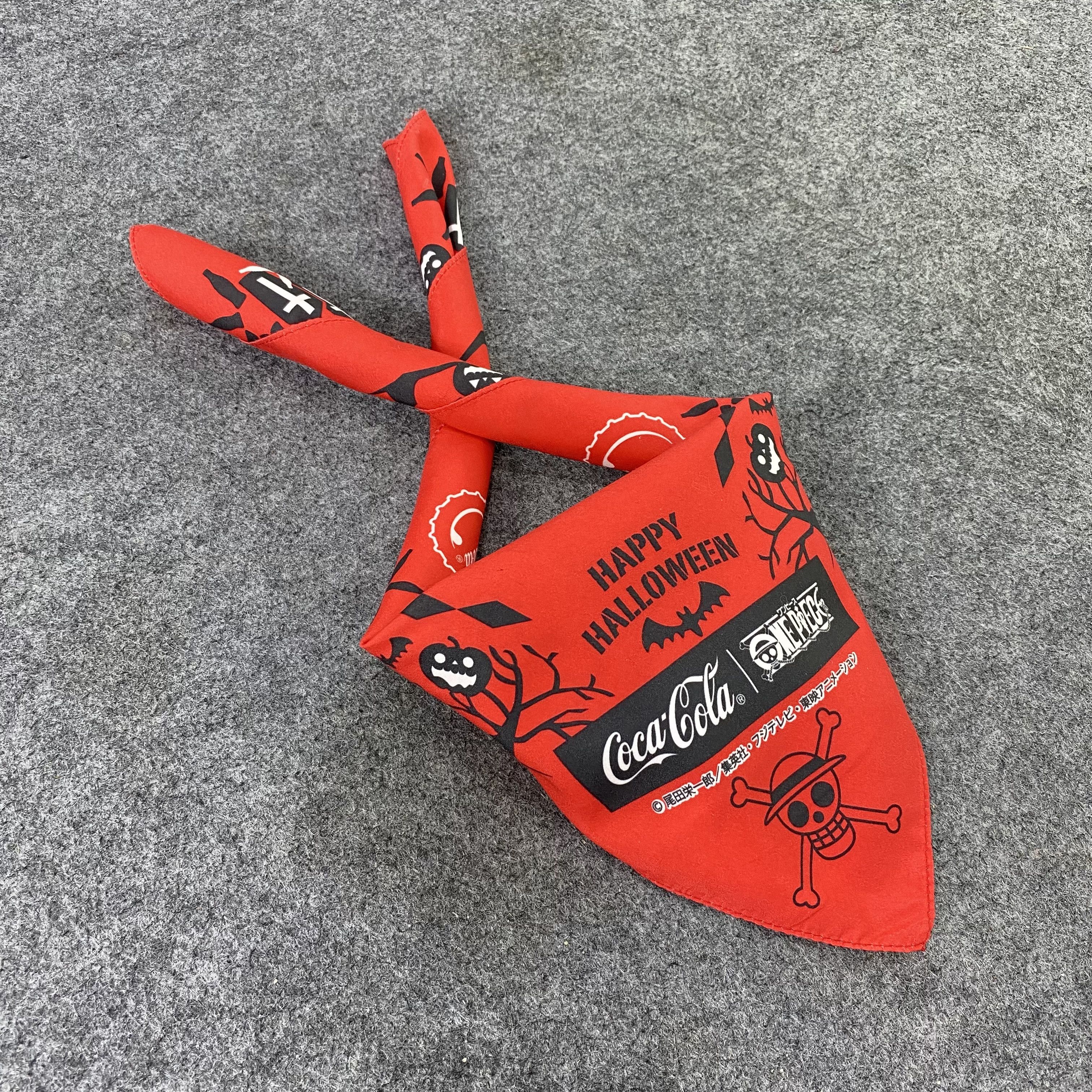 Anime ONE PIECE X COCA COLA bandana handkerchief neckerchief-B469 Size ONE SIZE - 1 Thumbnail