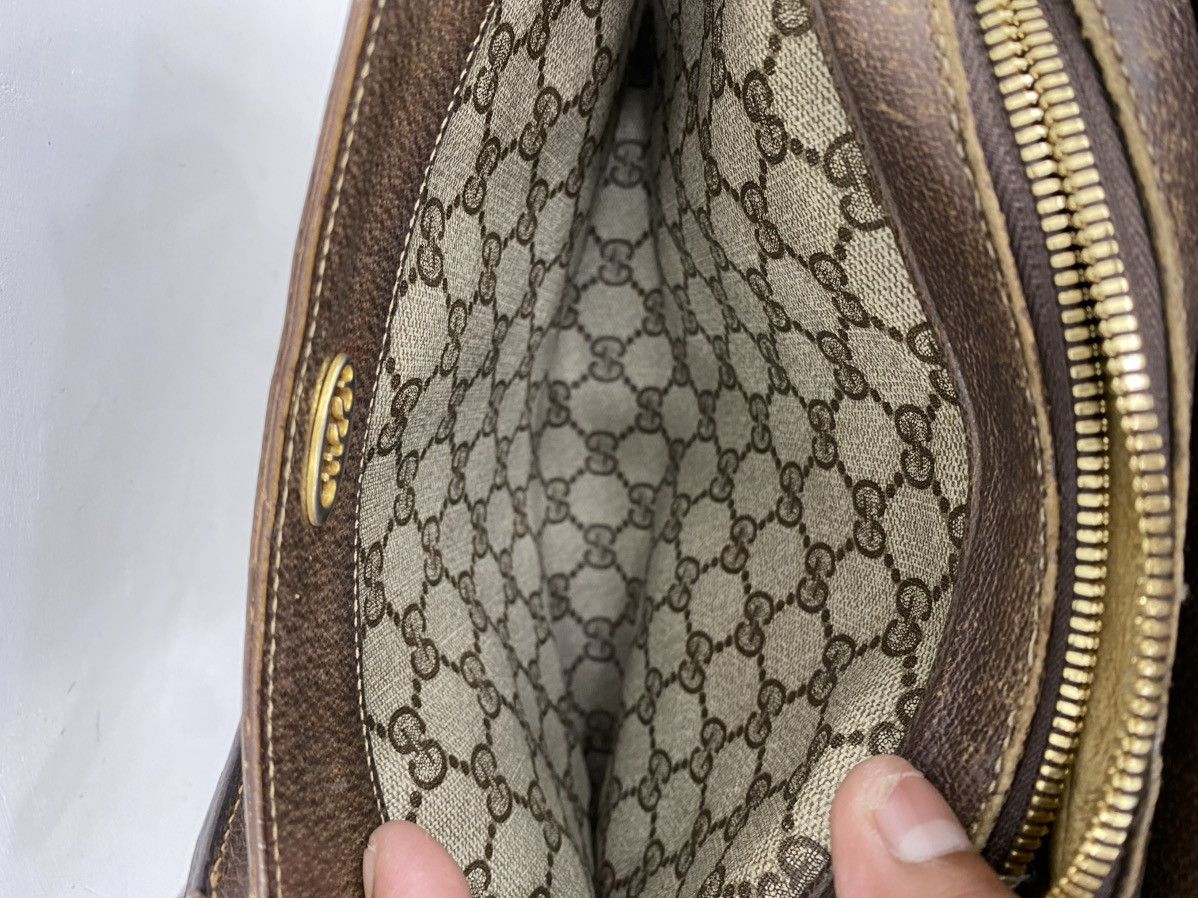 Gucci Vintage gucci monogram leather handbag Size ONE SIZE - 14 Thumbnail