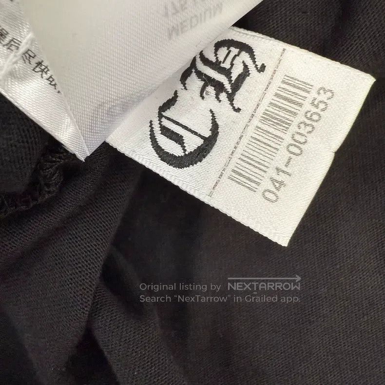 Chrome Hearts CHROME HEARTS Size M Black and blue neckline logo long slee Size US M / EU 48-50 / 2 - 5 Thumbnail