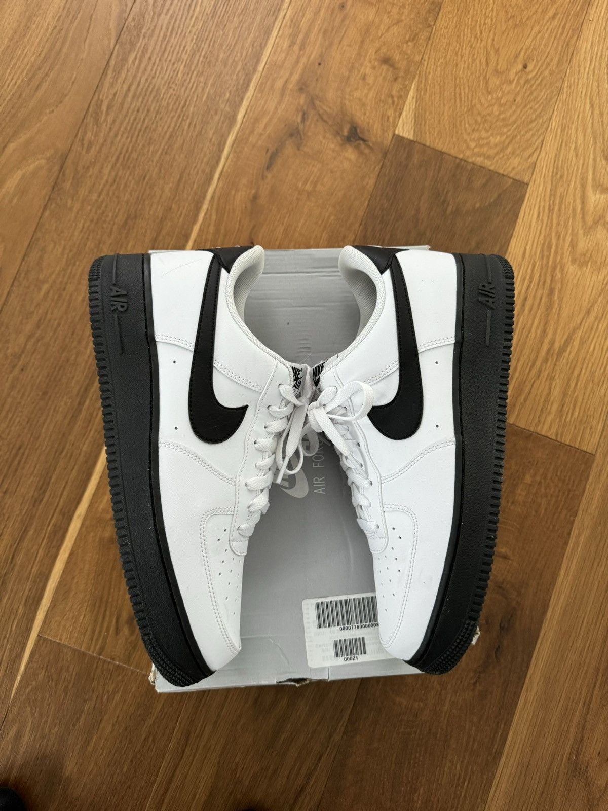 image of Nike Air Force 1 Low White/black “Tuxedo” Shoes, Men's (Size 10.5)
