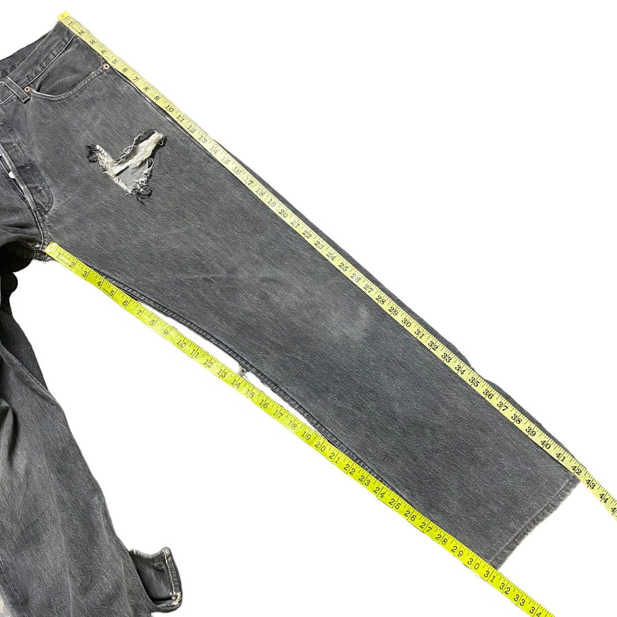 Levi's Vintage 90s Levis 501 Distressed Jeans Size US 33 - 20 Thumbnail