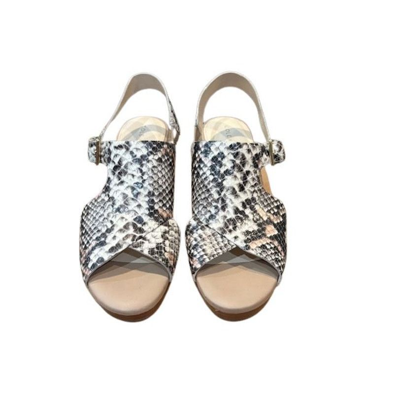 Cole Haan Cole Haan “Philomina” Wedge Heel Snakeskin Sandals – Size 7B Size US 7 / IT 37 - 3 Thumbnail
