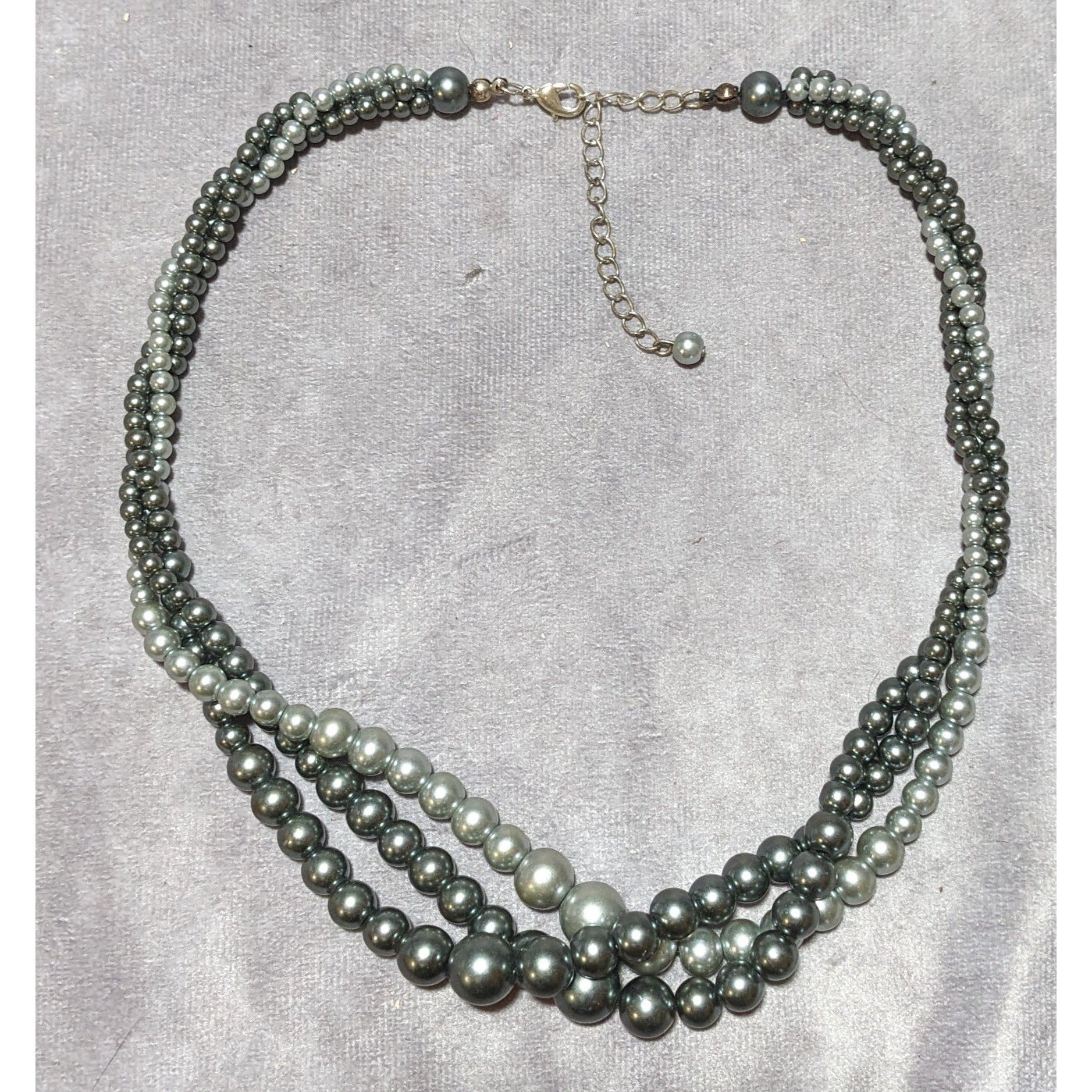 Other Silver Twisted Pearl Necklace Size ONE SIZE - 8 Thumbnail