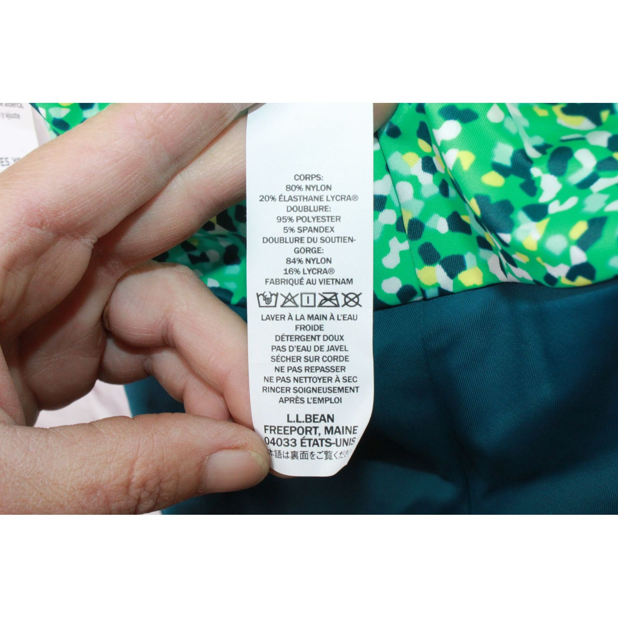 L.L. Bean LL Bean Women’s Side Ruched Tankini Swimsuit Top Size M / US 6-8 / IT 42-44 - 9 Thumbnail