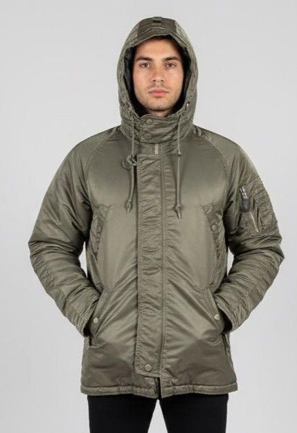 Alpha Industries Vintage 90s Alpha Industry Millitary Hoodies Jacket Size US M / EU 48-50 / 2 - 1 Thumbnail