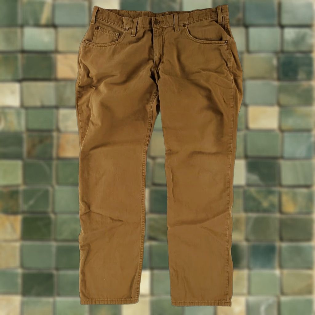 Bills Khakis Bills Khakis Pants Brown Slim Fit Made USA Mens 38 Khakis Pants 36x32 38x31 Actual Brown Mens Size US 38 / EU 54 - 1 Thumbnail