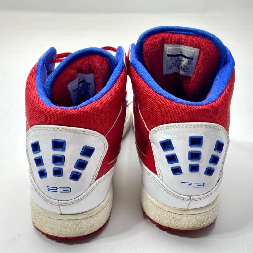 Jordan Brand Nike Air Jordan 1 Flight 23 372704-607 High Top Shoes Mens Size 12 Red White Size US L / EU 52-54 / 3 - 4 Thumbnail