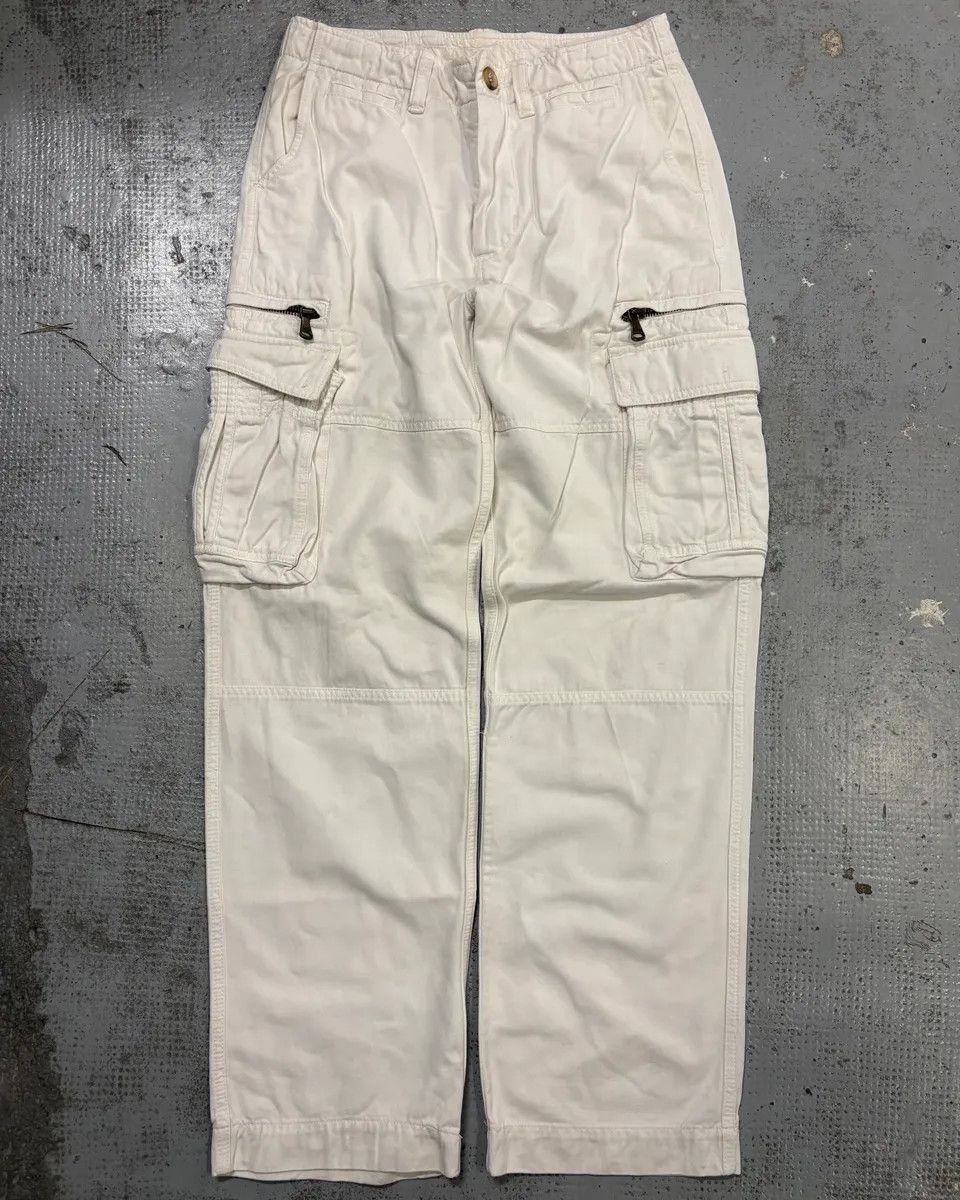 Dolce & Gabbana 2000s Dolce & Gabbana White Cotton Cargo Pants Size US 30 / EU 46 - 1 Thumbnail