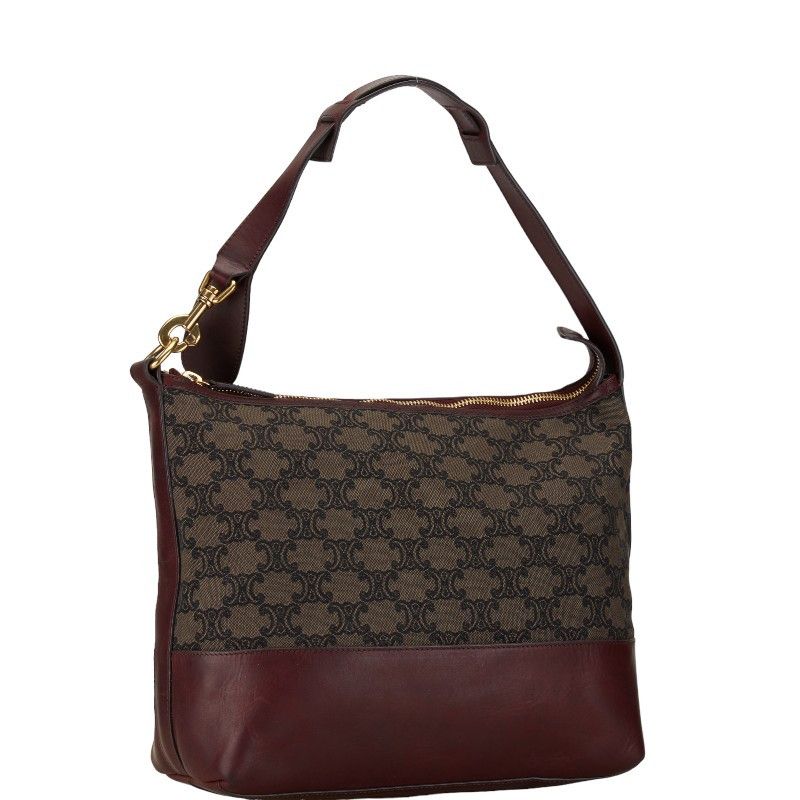 Celine Celine Celine Canvas Leather Macadam One Shoulder Bag Canvas Shoulder Bag in Very Good Condition Size ONE SIZE - 1 Thumbnail