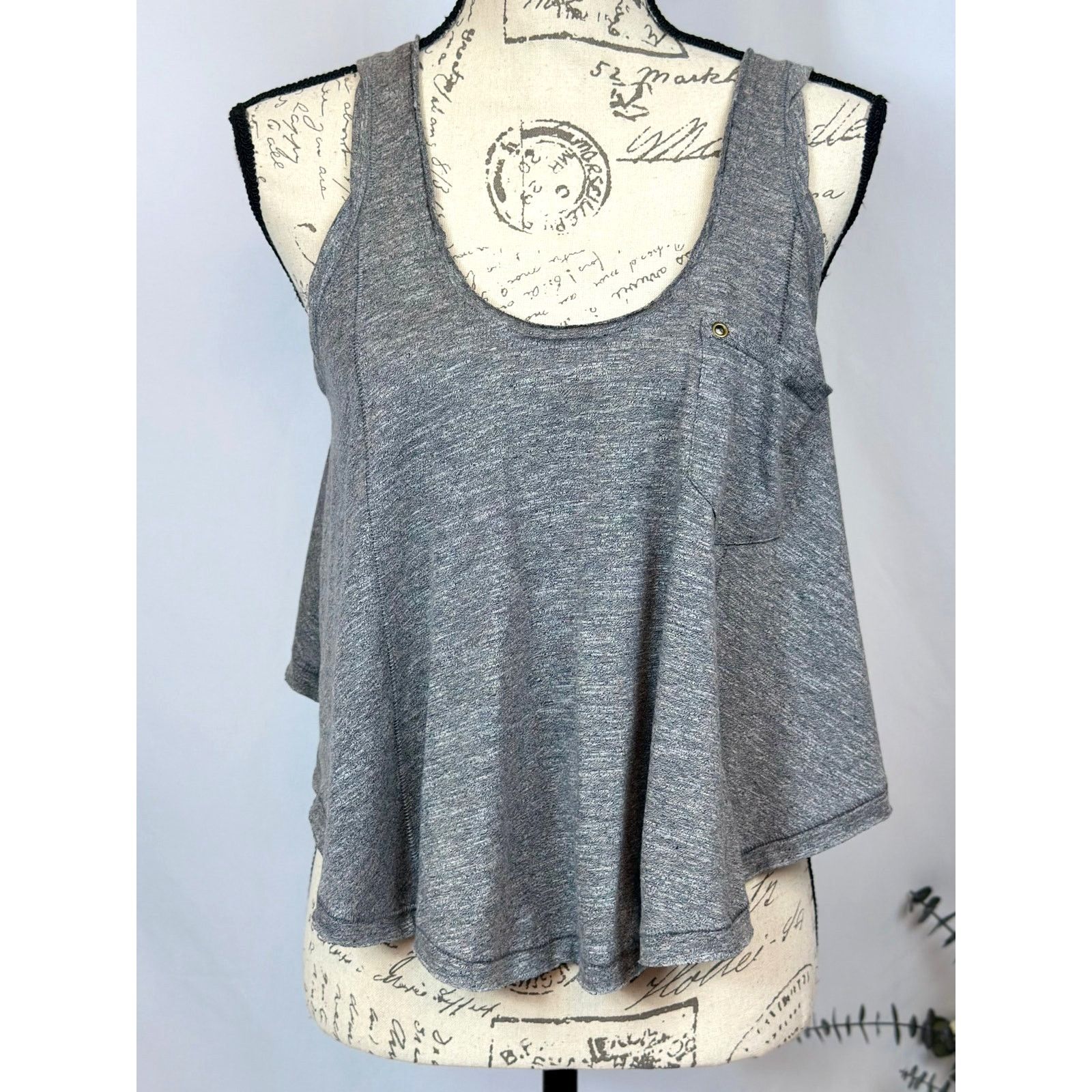 Free People Free People Stevie Split Back Tank Gray XS Size XS / US 0-2 / IT 36-38 - 11 Thumbnail