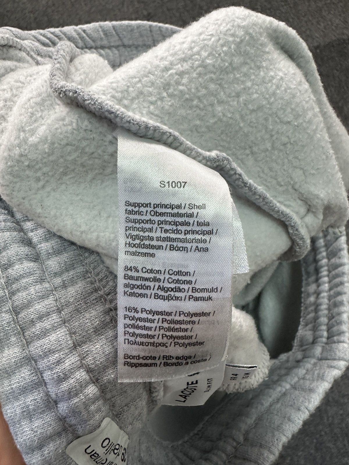 Lacoste Lacoste Gray Cotton Sweatpants Jogger Size M Size US 32 / EU 48 - 8 Thumbnail