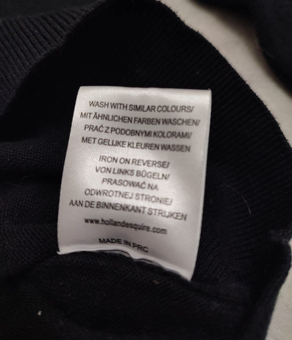 Other HOLLAND ESQUIRE Black Knit 1/4 zip Jumper England style Size US M / EU 48-50 / 2 - 12 Thumbnail