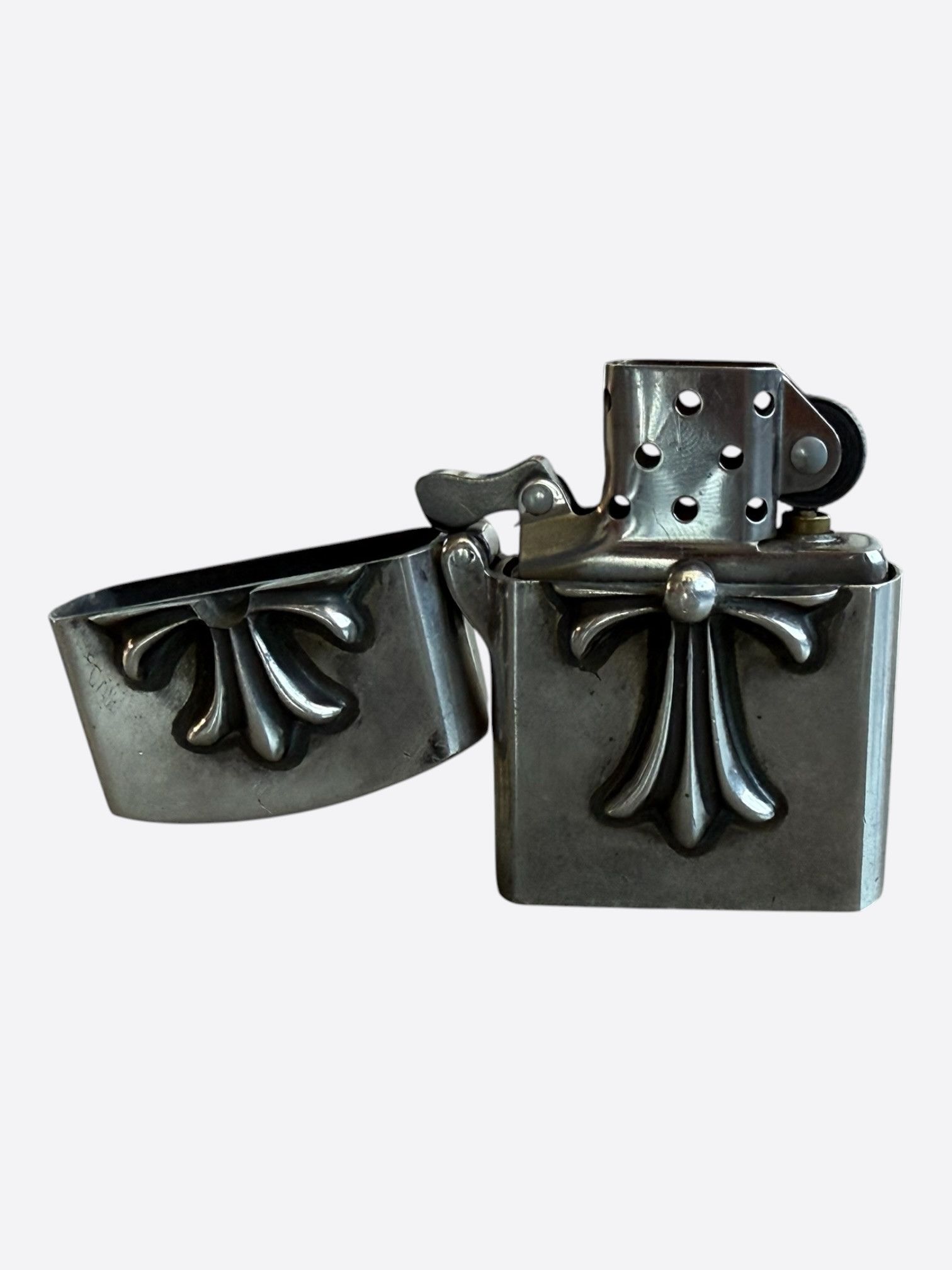 Chrome Hearts Chrome Hearts Silver Los Angeles Exclusive Cross Lighter Size ONE SIZE - 5 Thumbnail