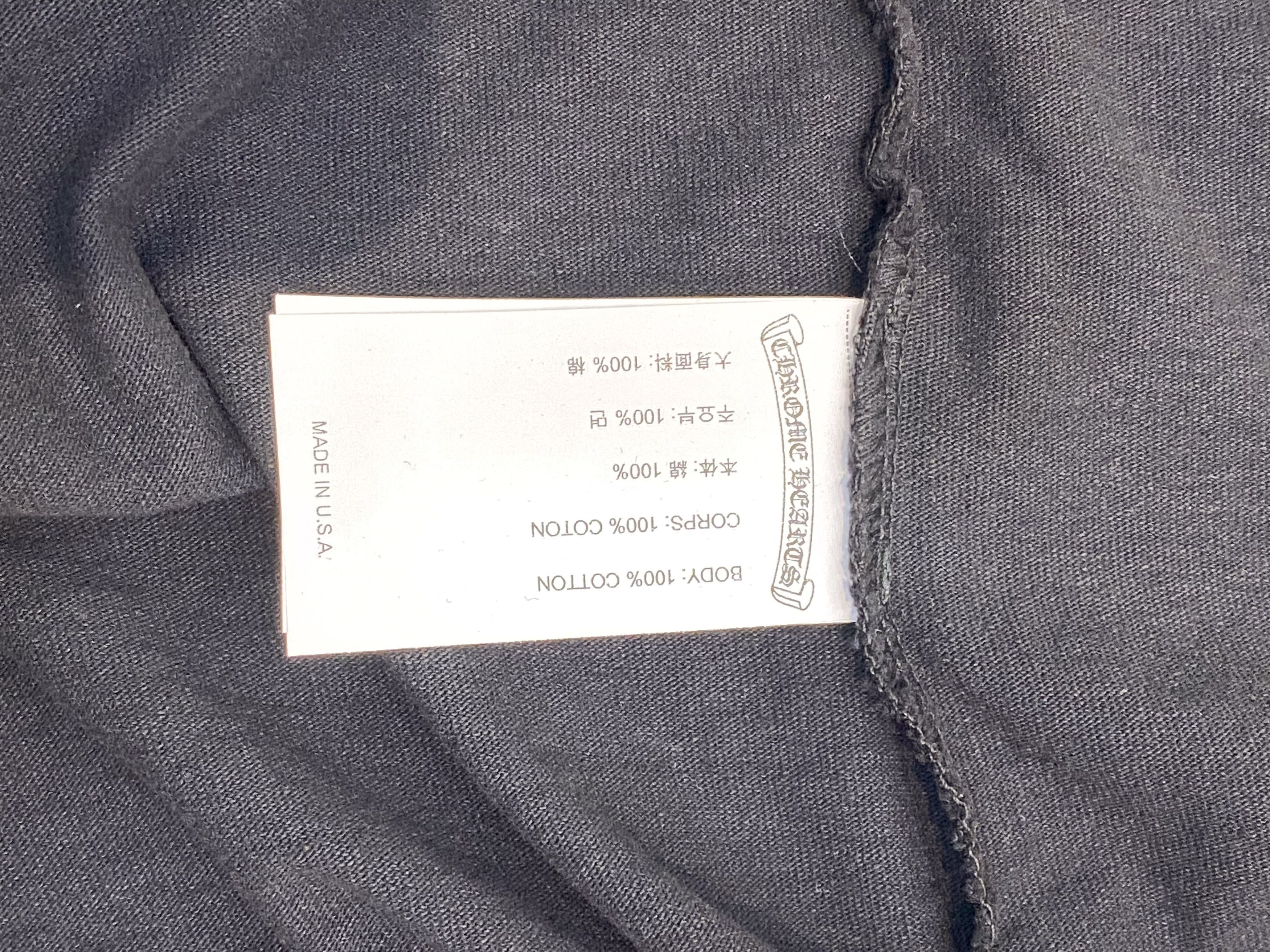 Chrome Hearts CHROME HEARTS Premium Embroidered Eyechart Long Sleeve BLACK Size US L / EU 52-54 / 3 - 6 Thumbnail