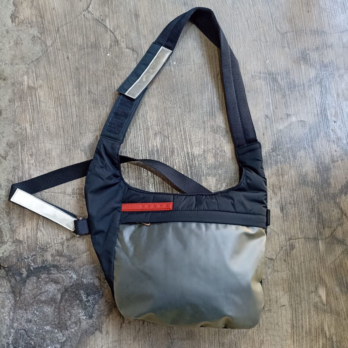 image of Prada Ss 1999 Runway Holster Rig Bag in Black, Men's